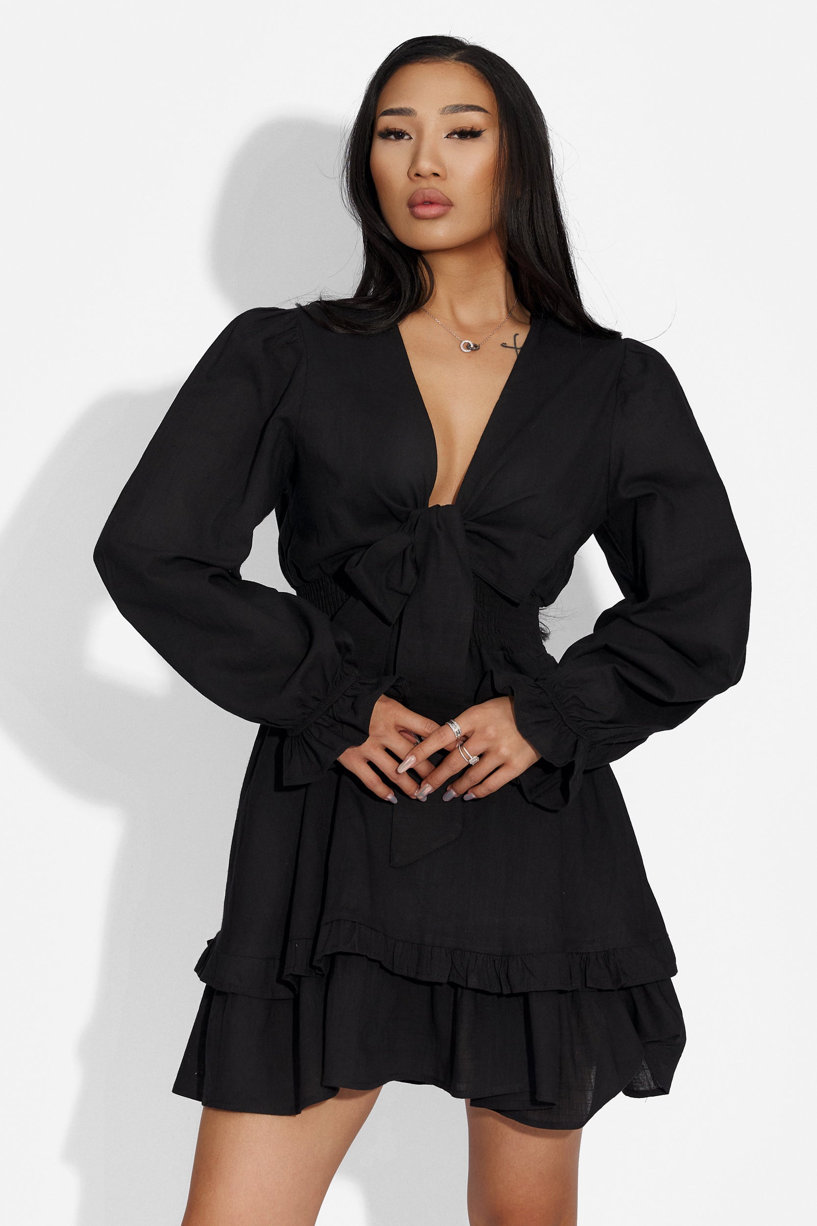 Rochie Dama Lunga Neagra Ysaia Bogas