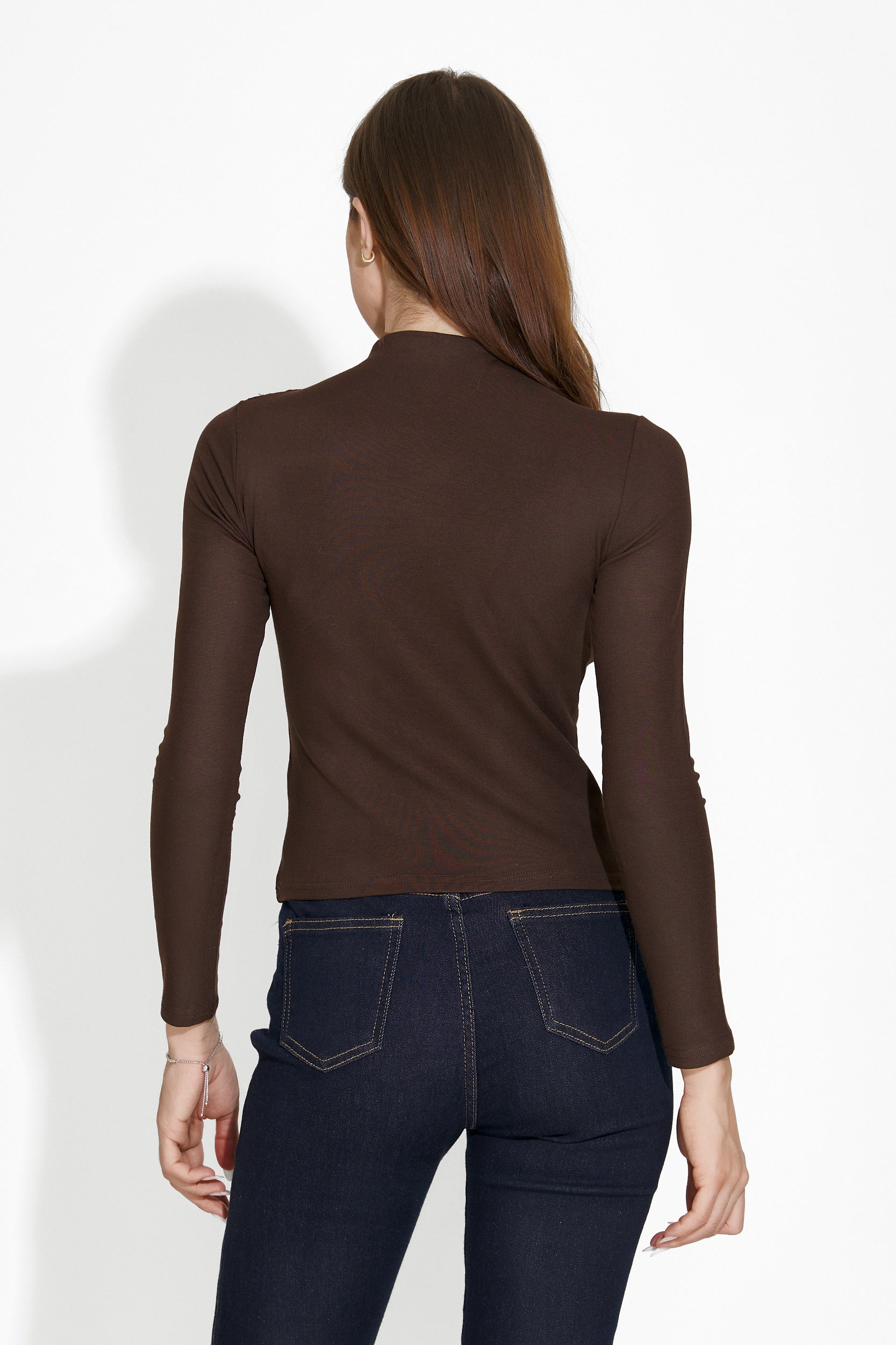 Blouse femme élégante marron Verdie Bogas