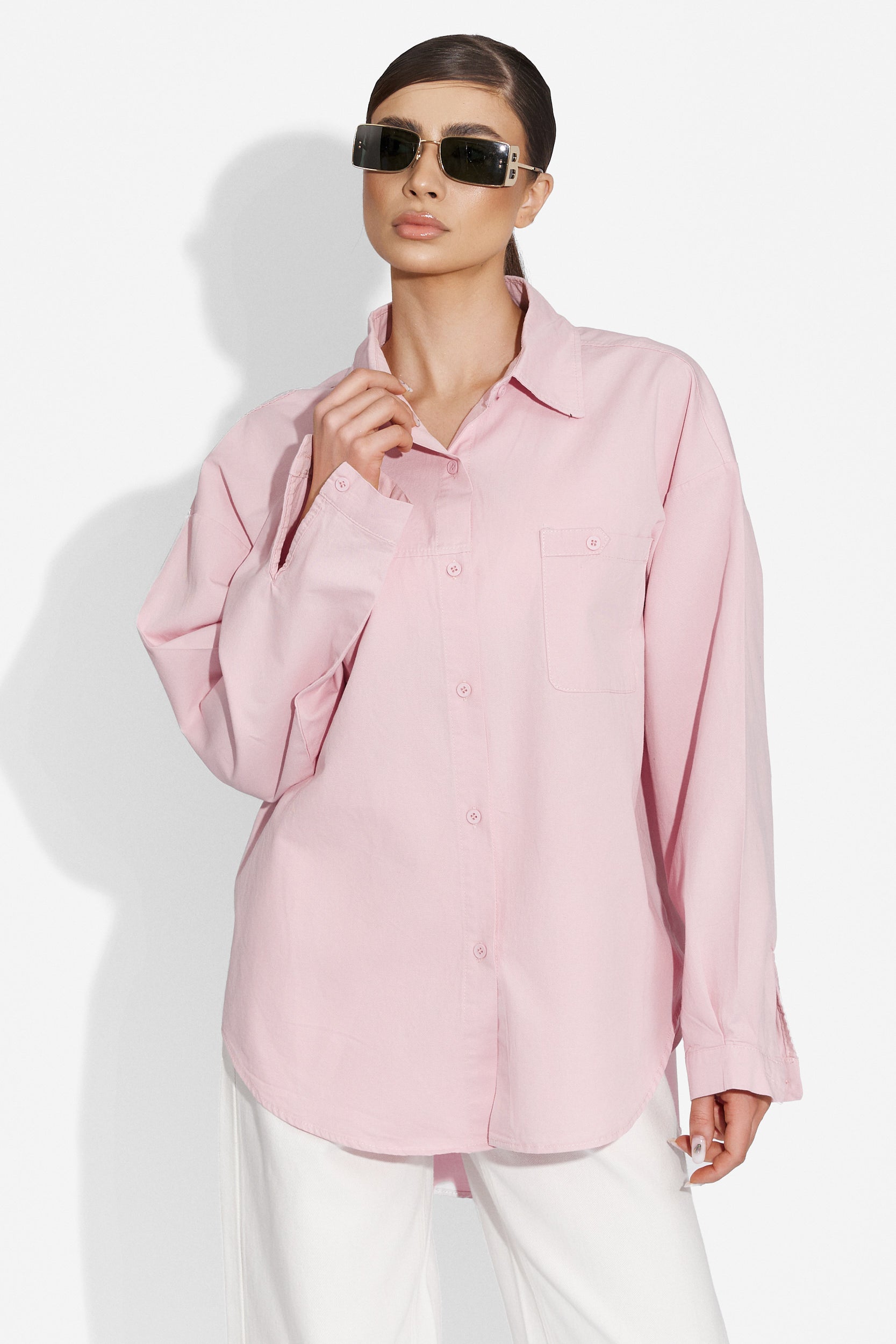 Mousa Bogas casual shirt pink