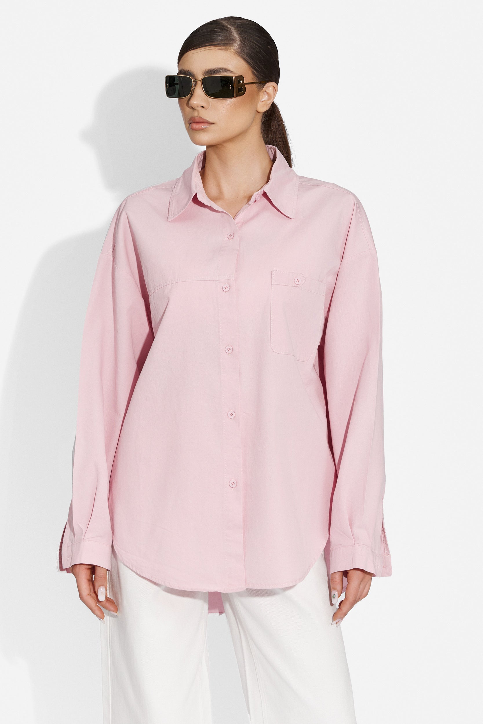 Mousa Bogas casual shirt pink