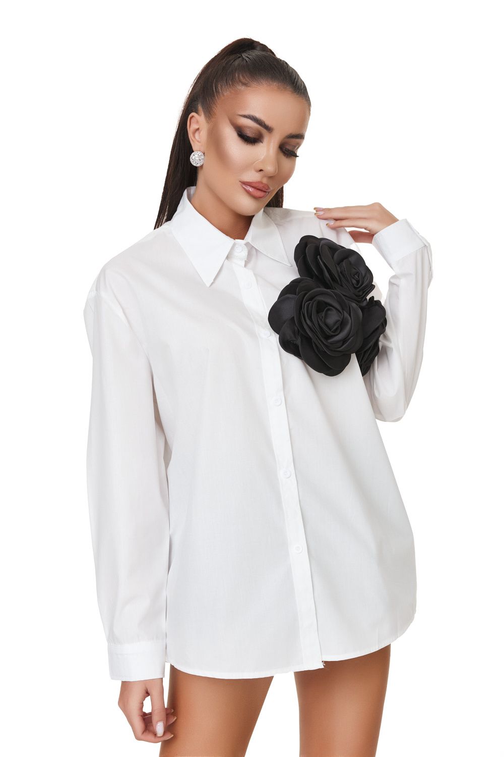 Ladies elegant white shirt Miresy Bogas