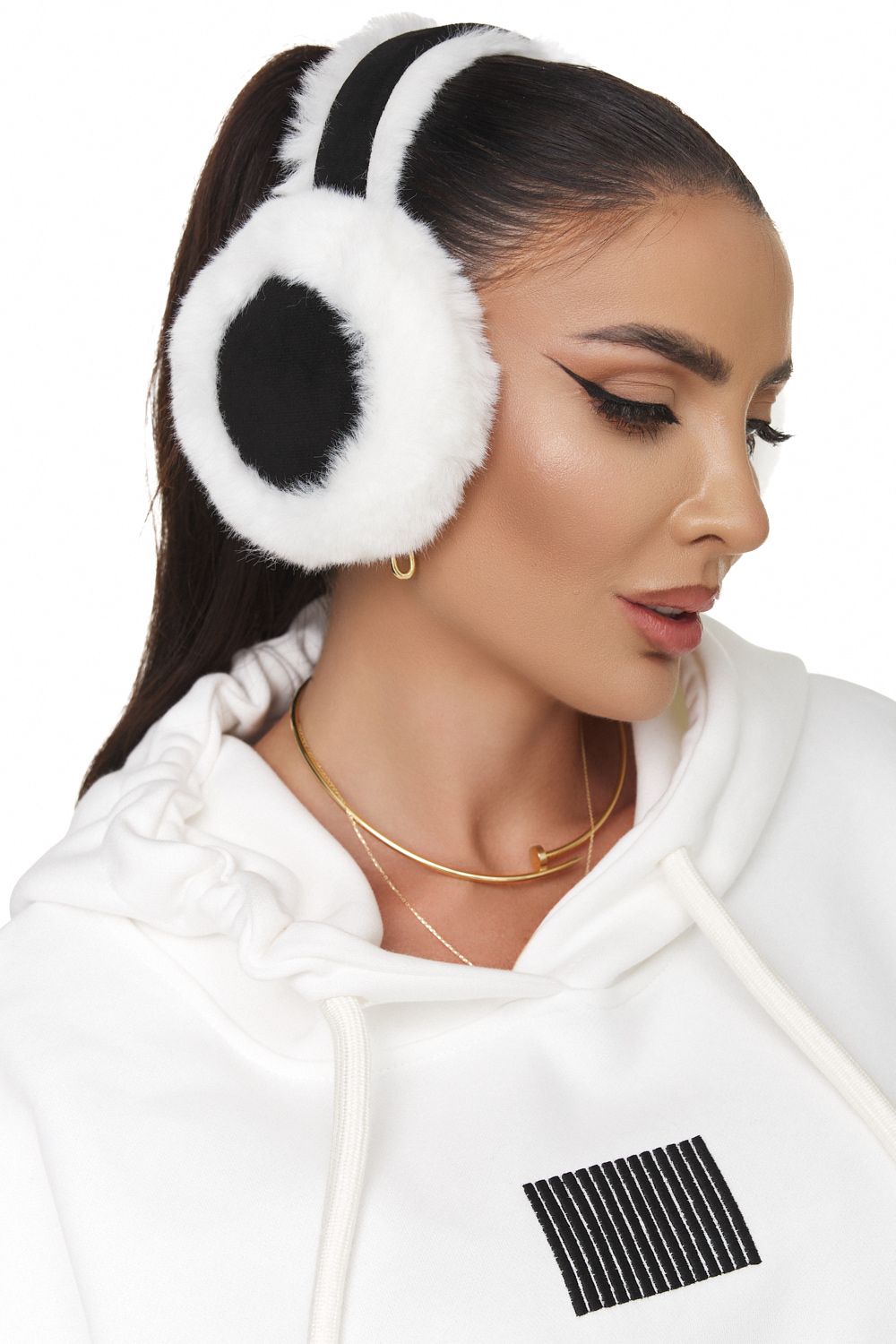 Segrila Bogas fekete-fehér fülvédő fülhallgató