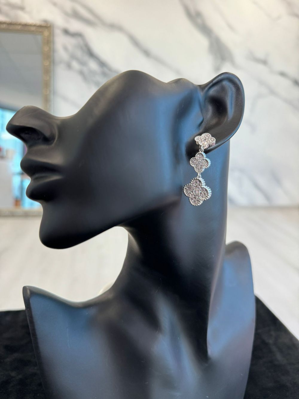 Ladies silver earrings Evelisan Bogas