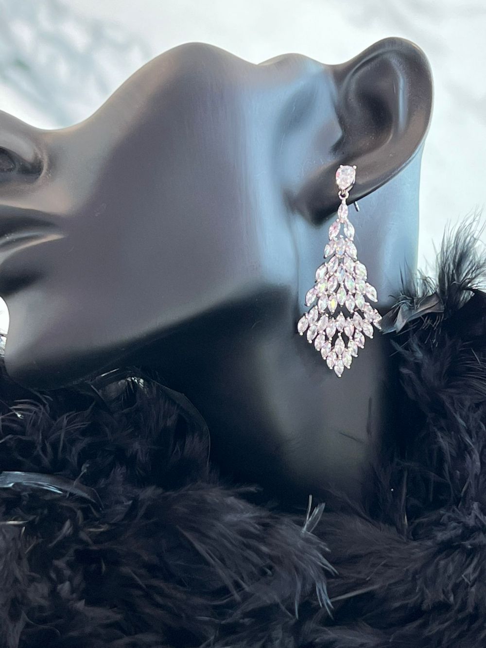 Silver earrings for women, Gestrun Bogas