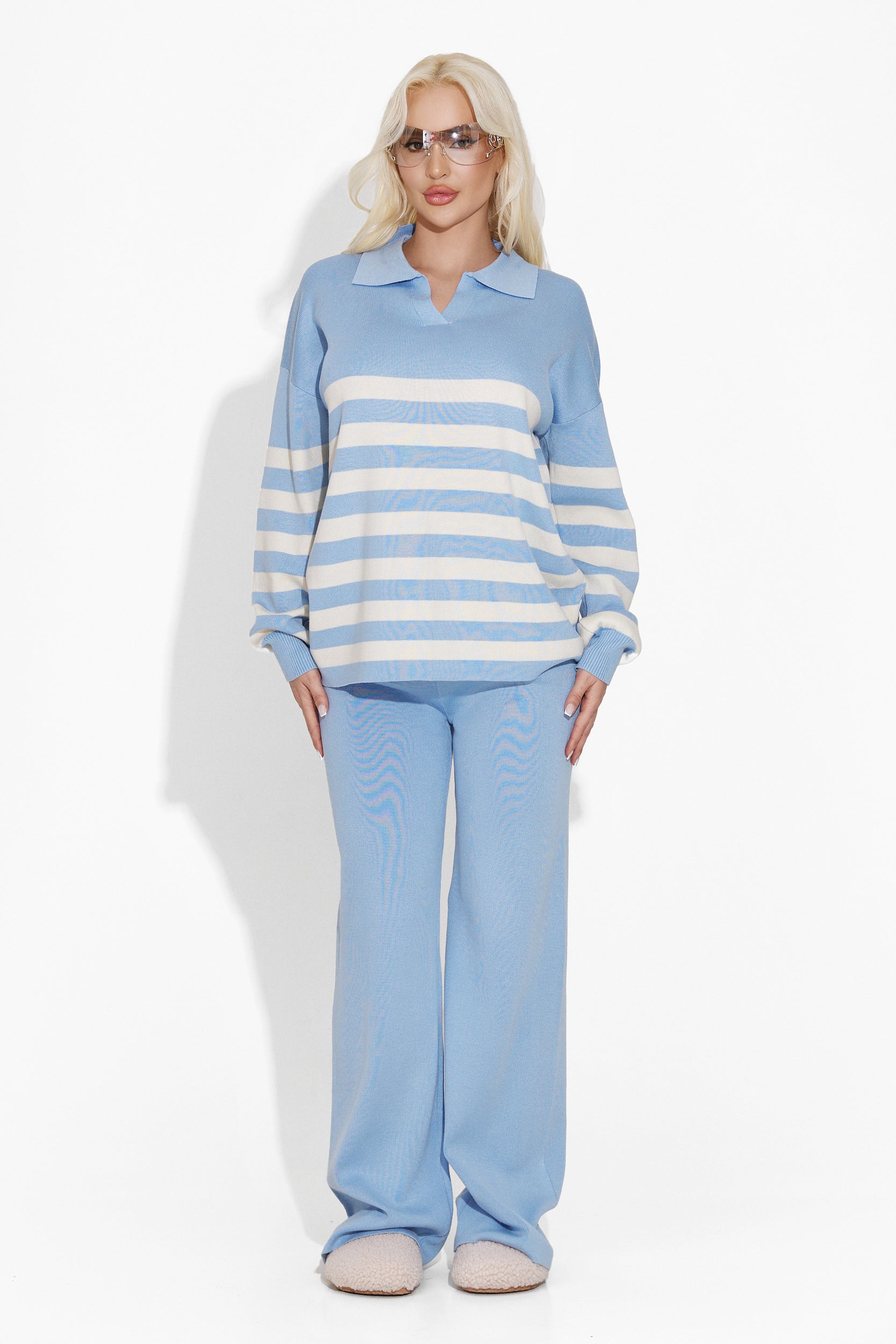 Damen-Casual-Set in Blau Yestia Bogas