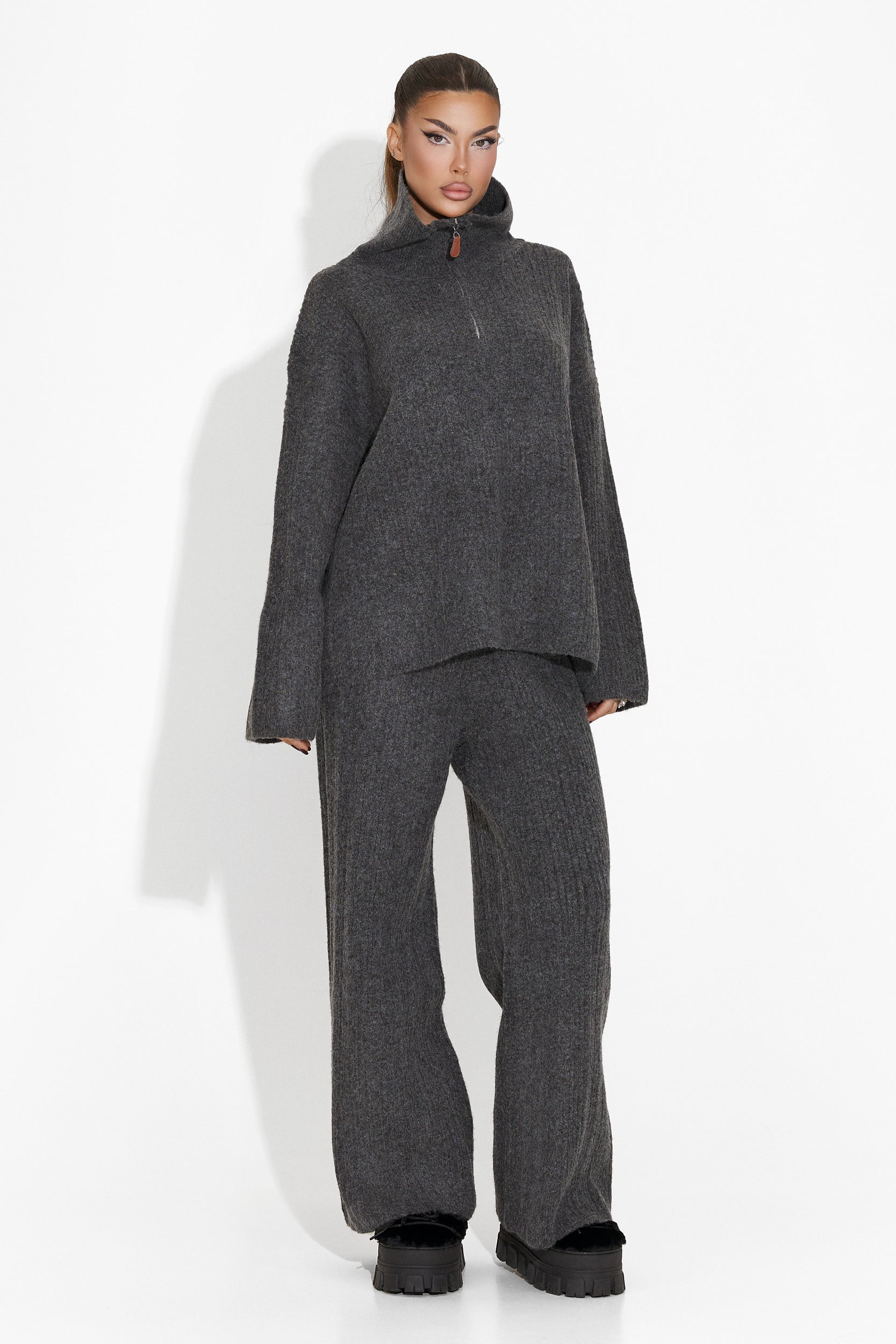 Dark grey casual women's suit Tamisha Bogas