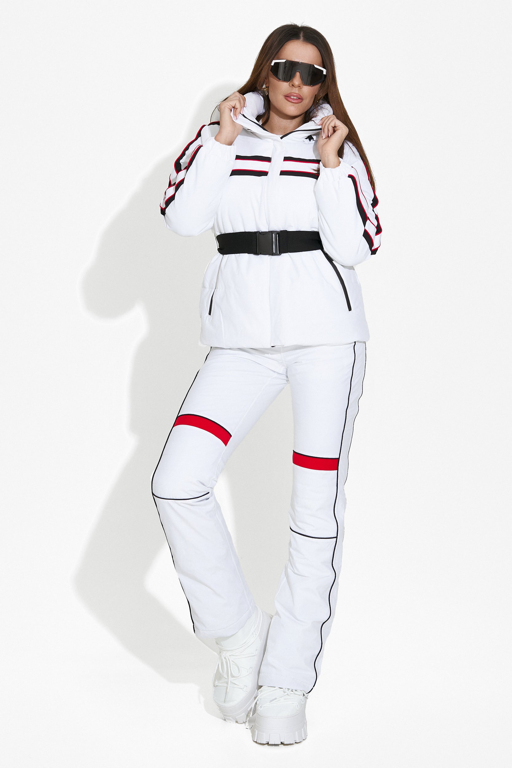 White women's ski suit Zapys Bogas