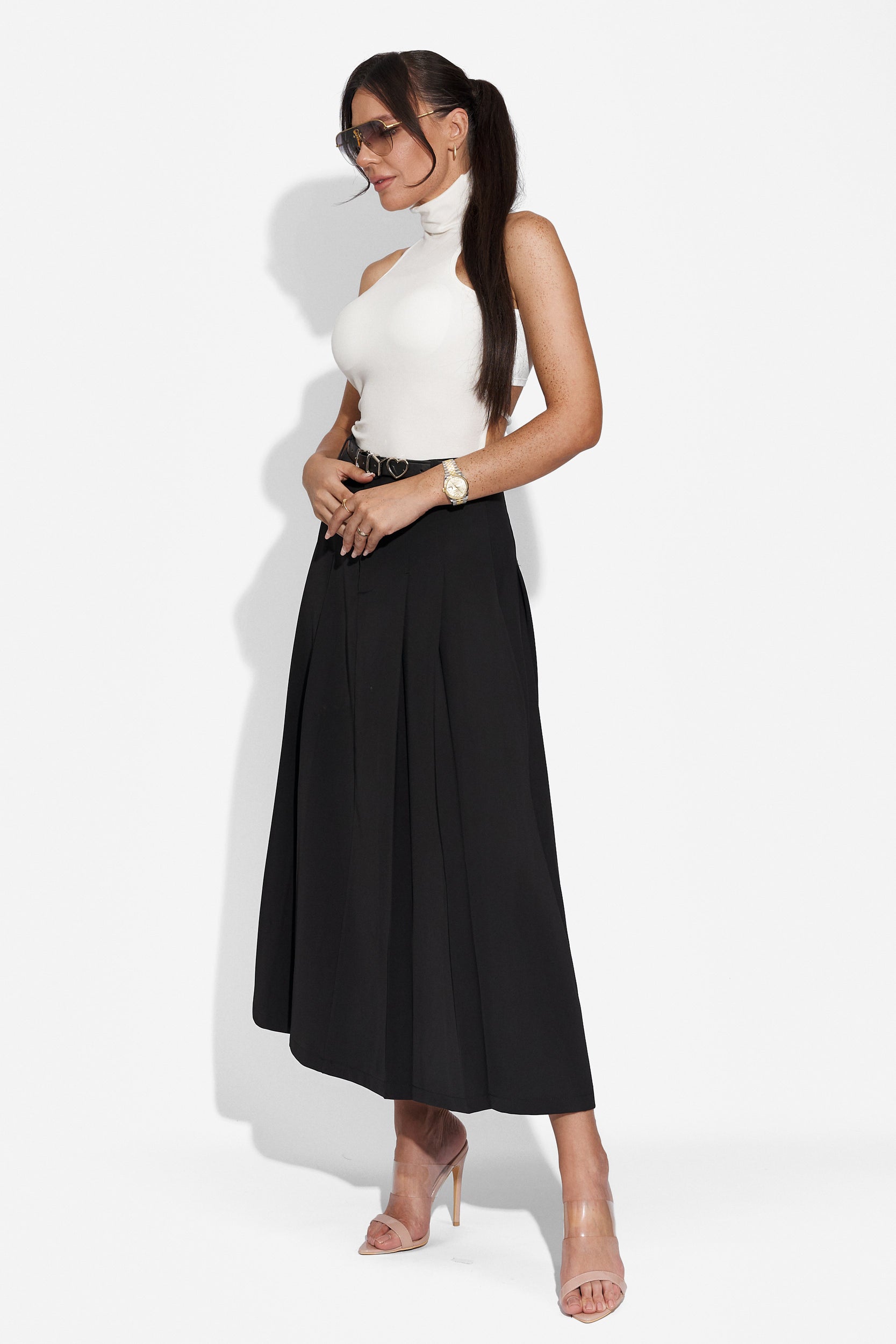 Geamina Bogas black casual lady skirt