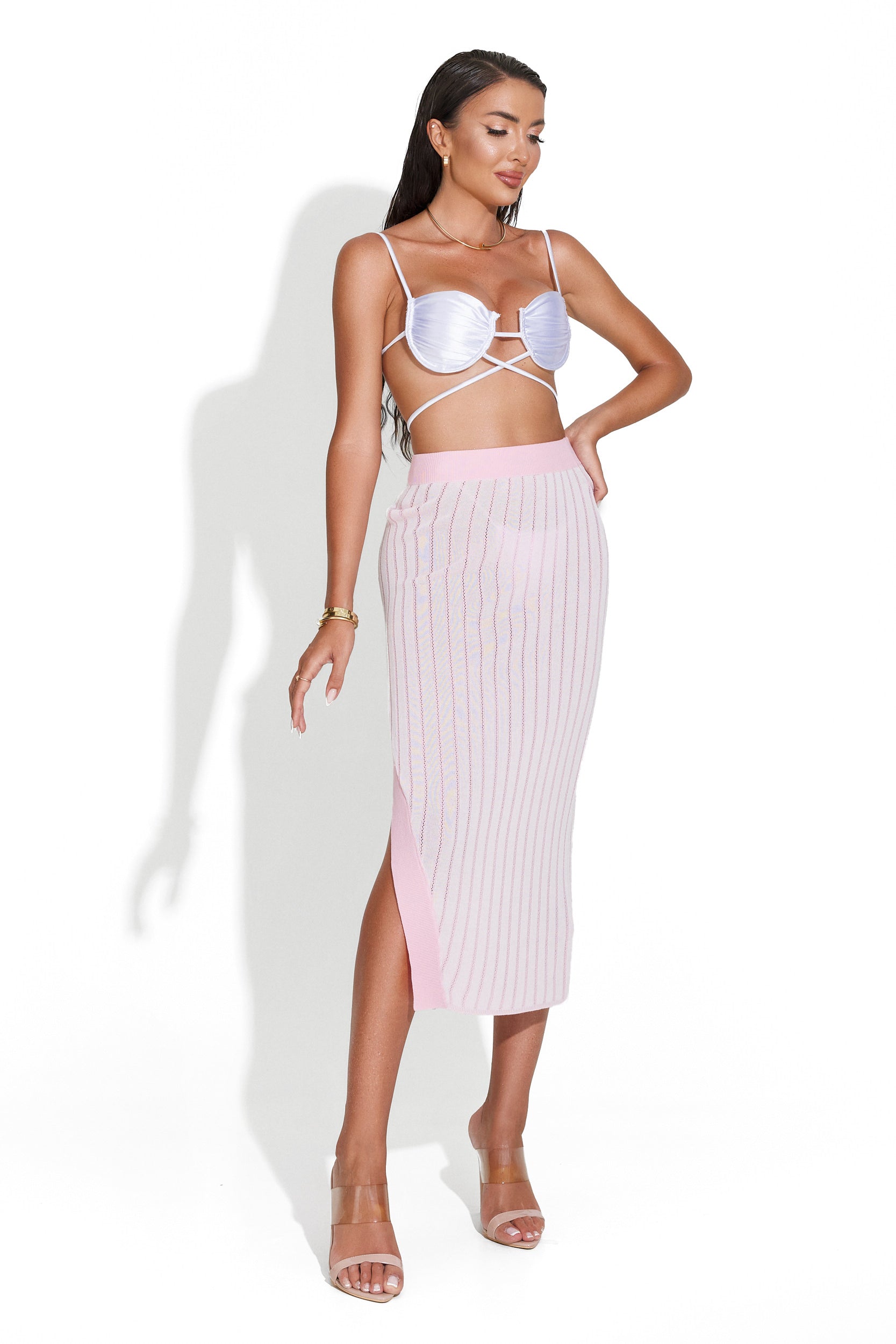 Casual pink skirt for women Marice Bogas