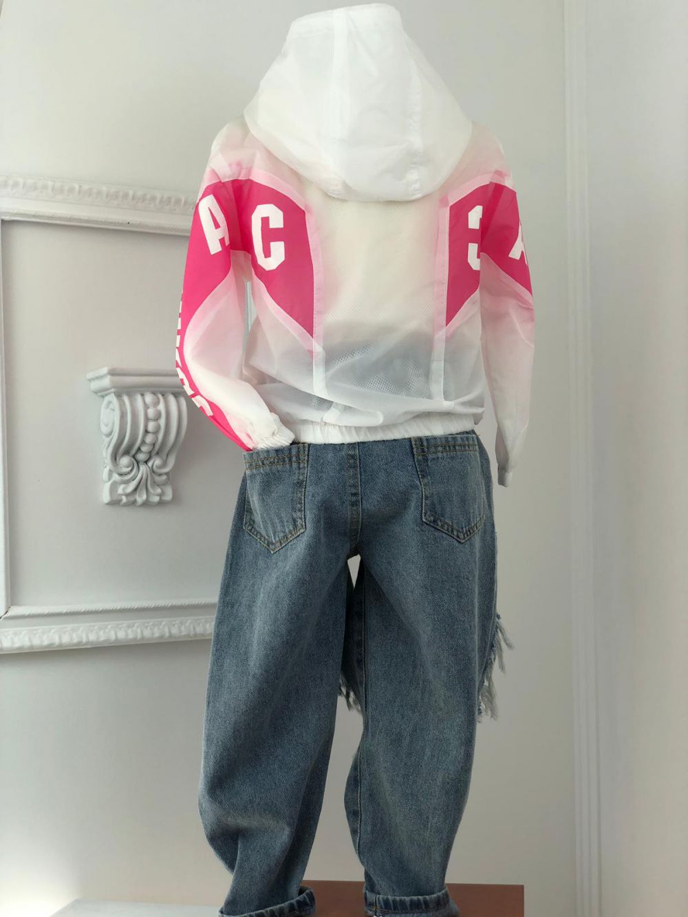 Children's Jacket Fassy White Pink Bogas