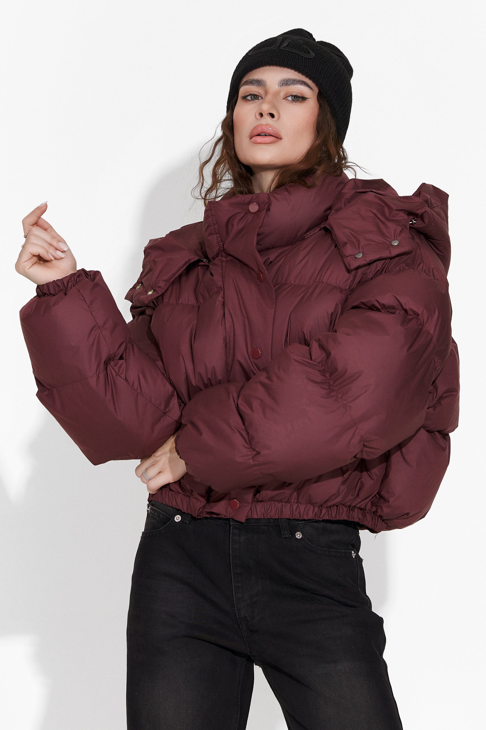 Damen-Casual-Jacke burgundy Mistiq Bogas