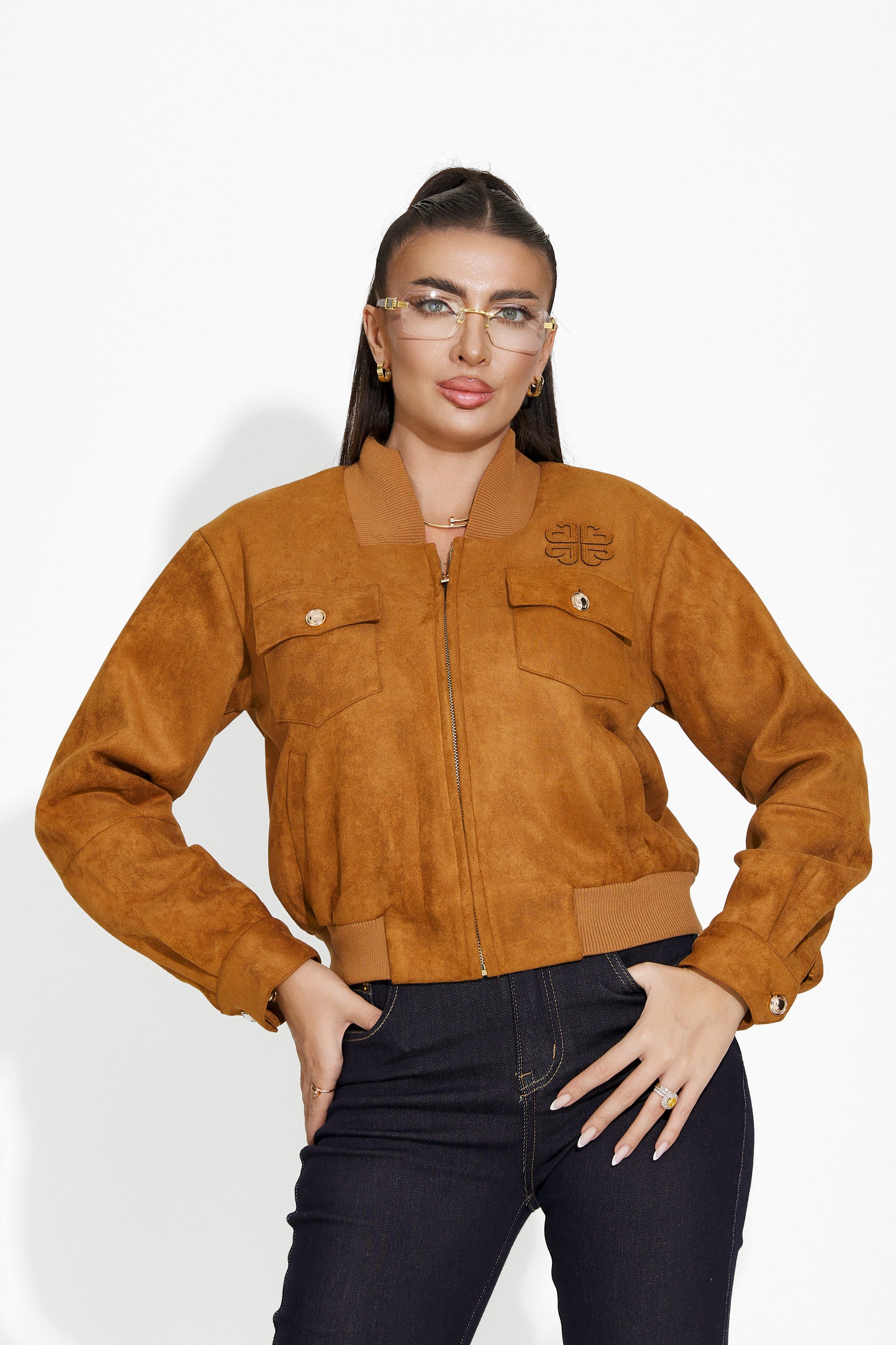 Advana Bogas brown casual women's jacket