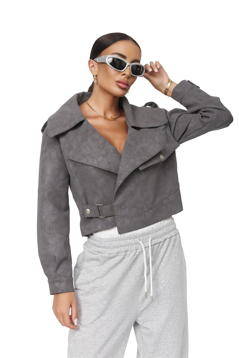 Vintage grey ladies short jacket Bogas