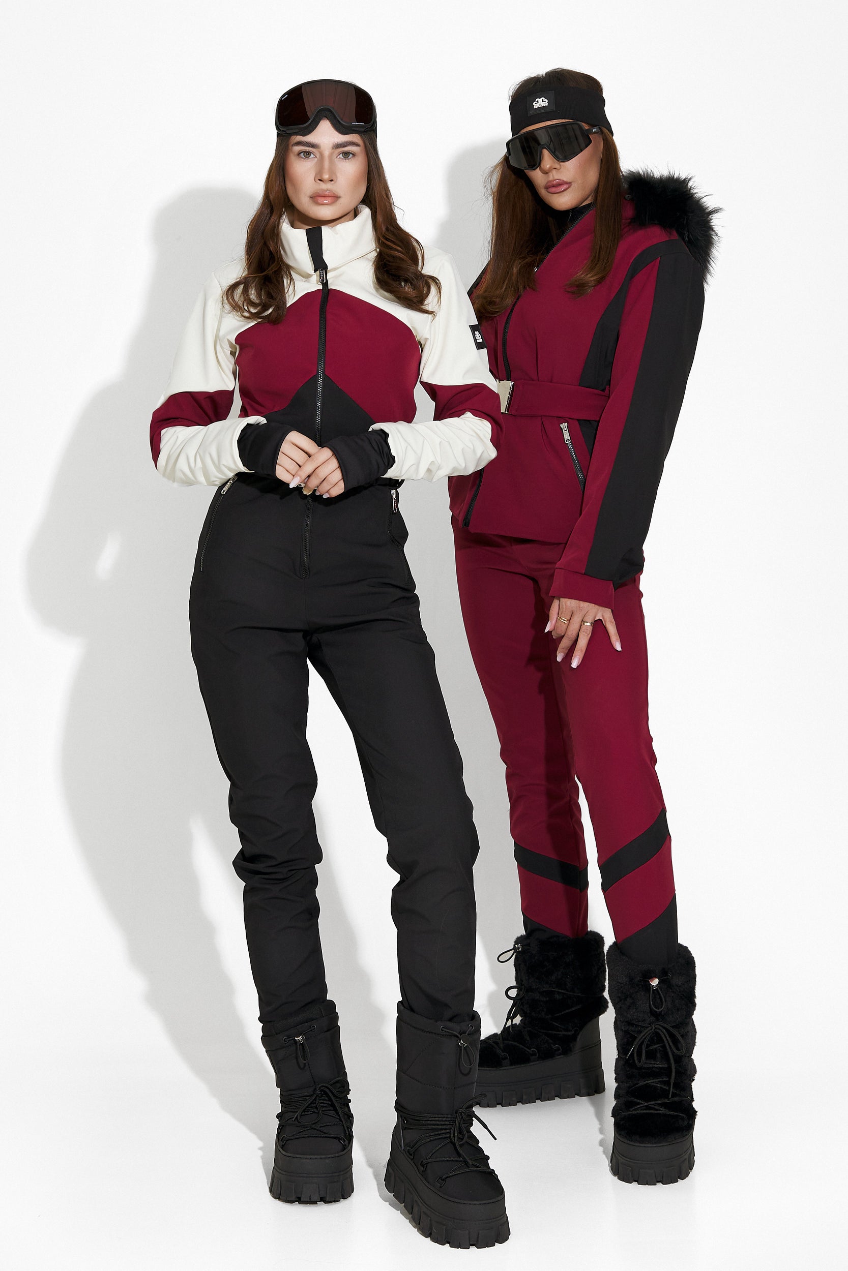 Damen-Ski-Jacke burgunderrot Atniuq Bogas