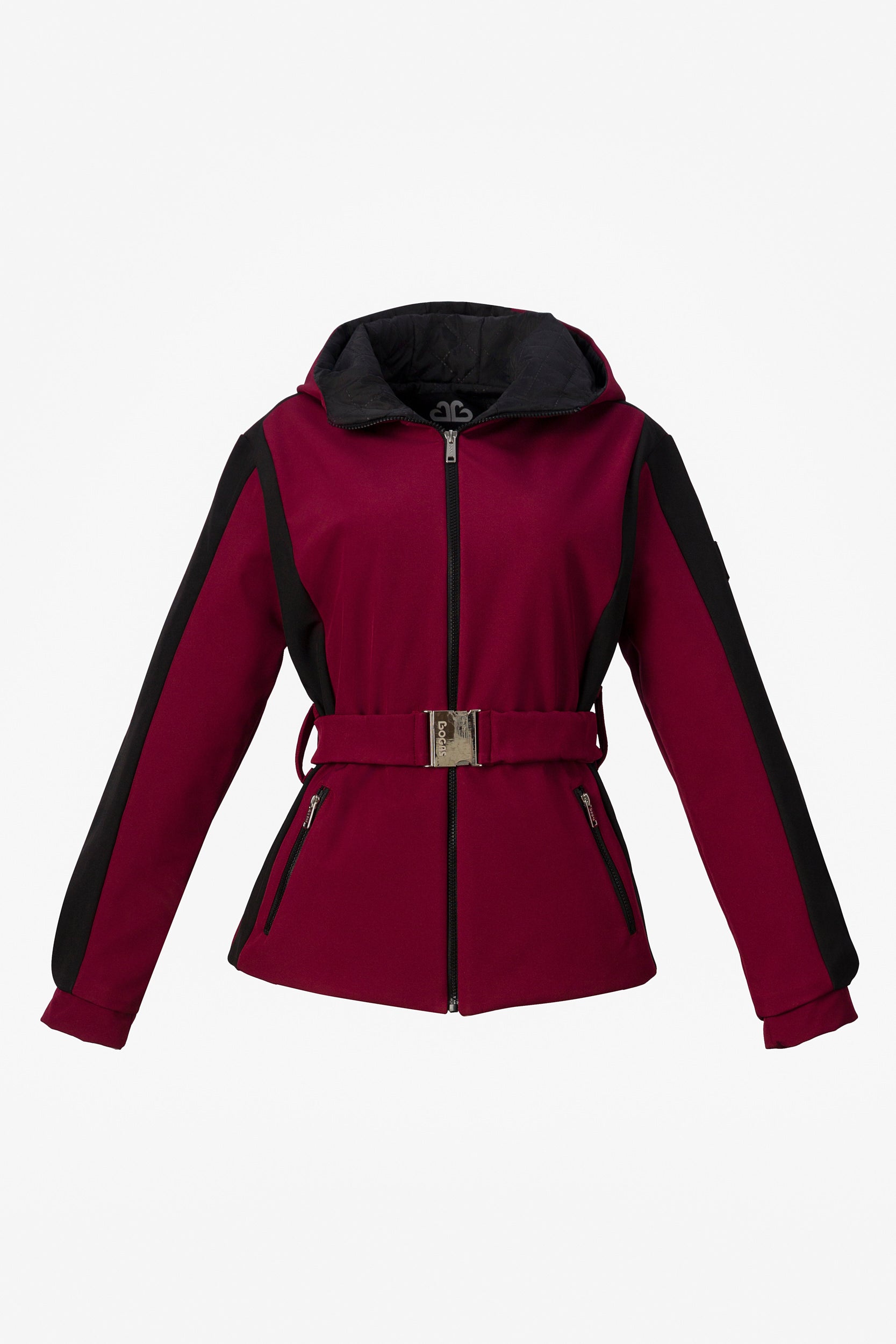 Bogas Ski Bekleidung Jacke Damen in Burgundy Atniuq