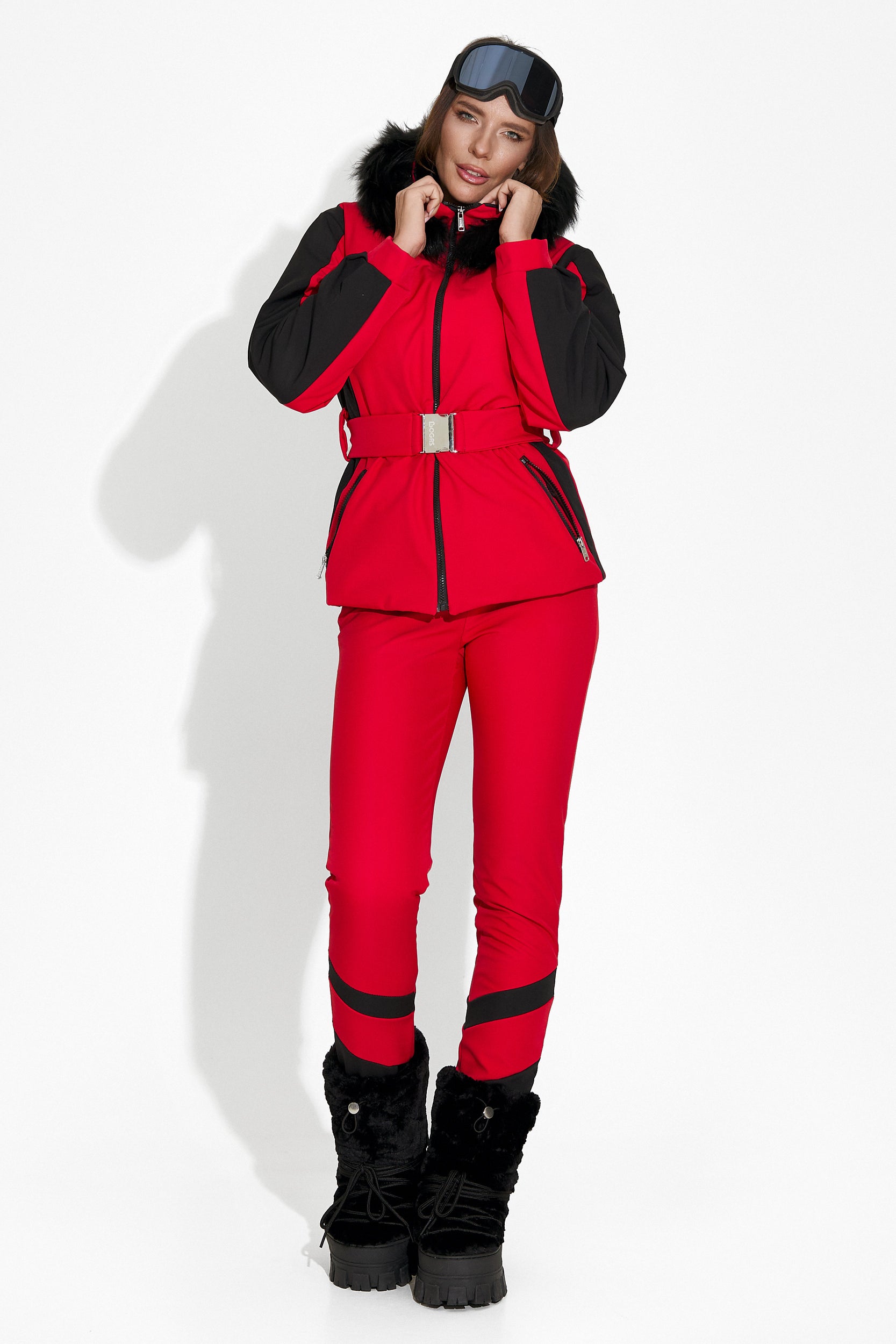 Damen-Ski-Jacke rot Atniuq Bogas