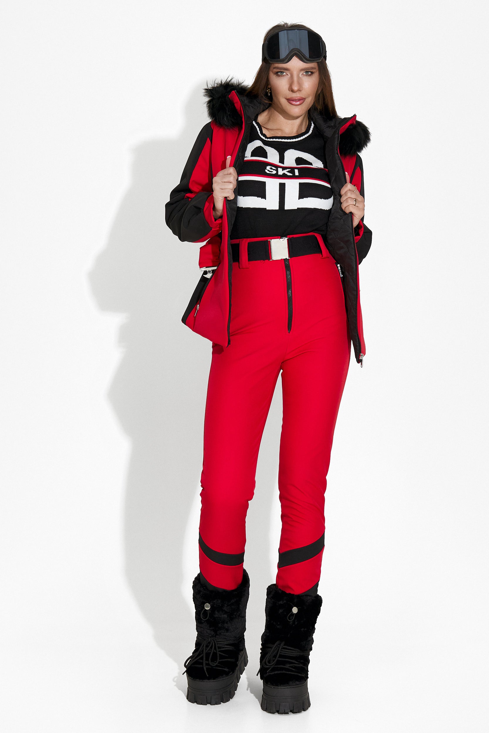 Damen-Ski-Jacke rot Atniuq Bogas