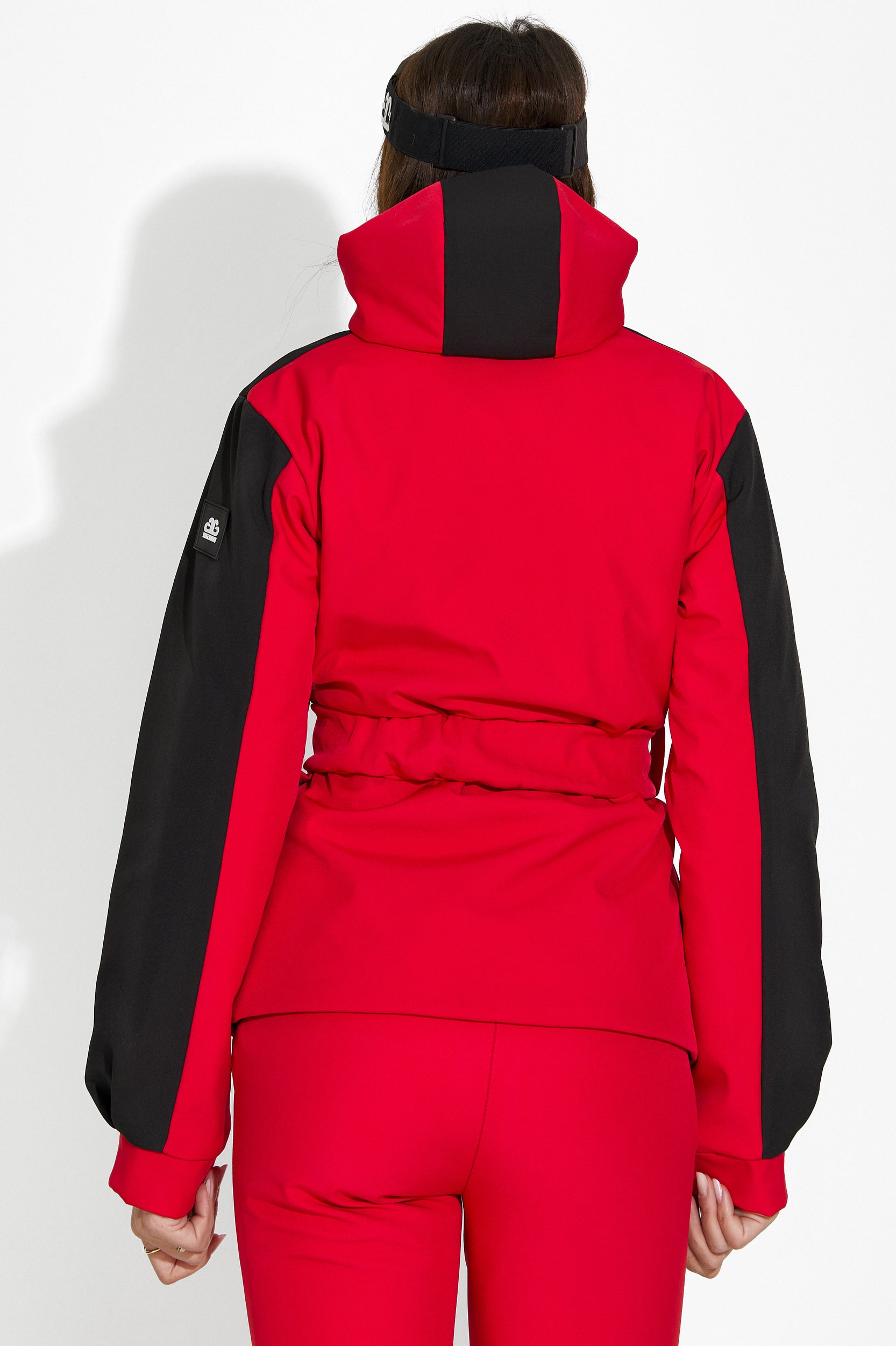 Quinta Bogas women's red ski jacket