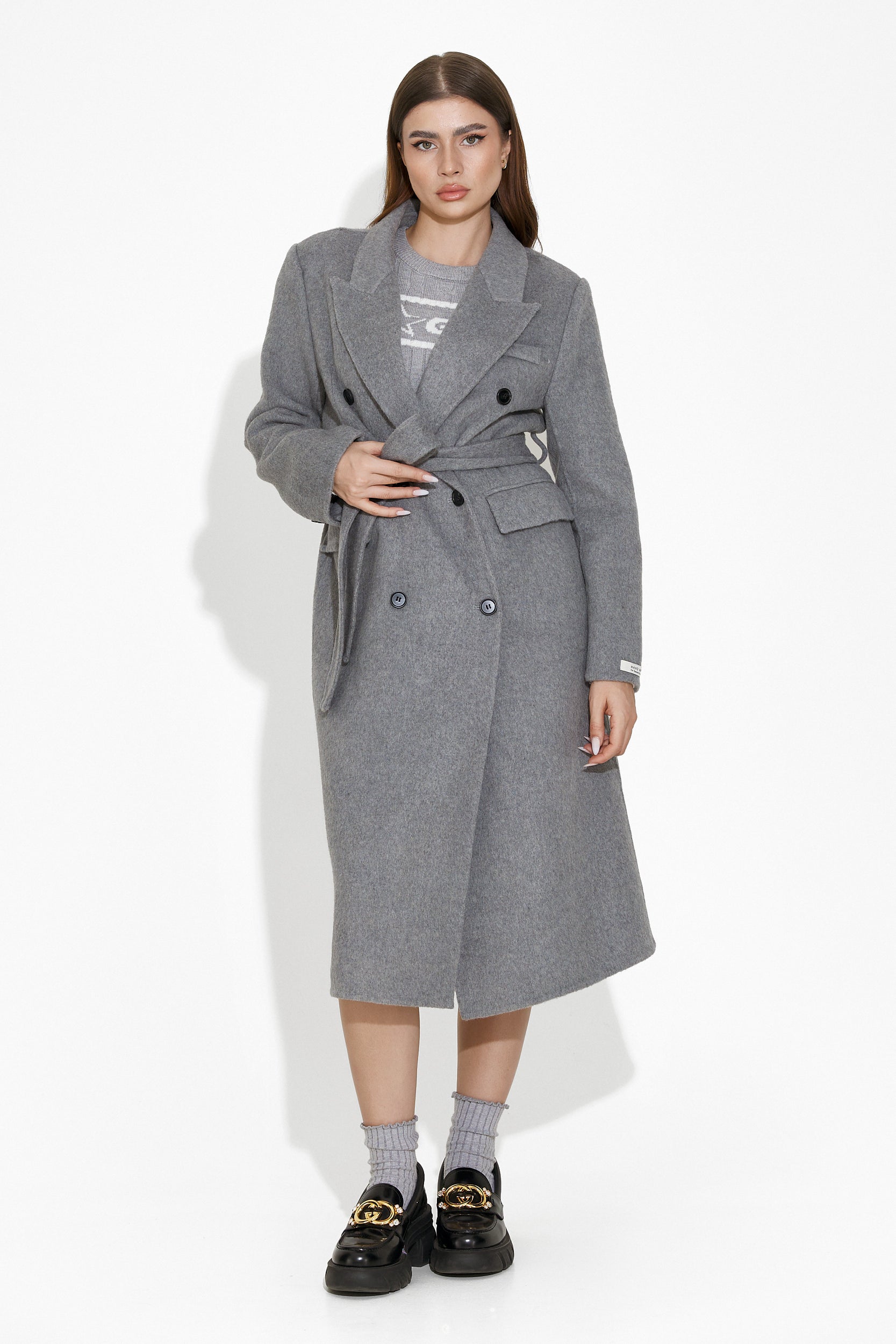 Manteau femme élégant gris Ardela Bogas