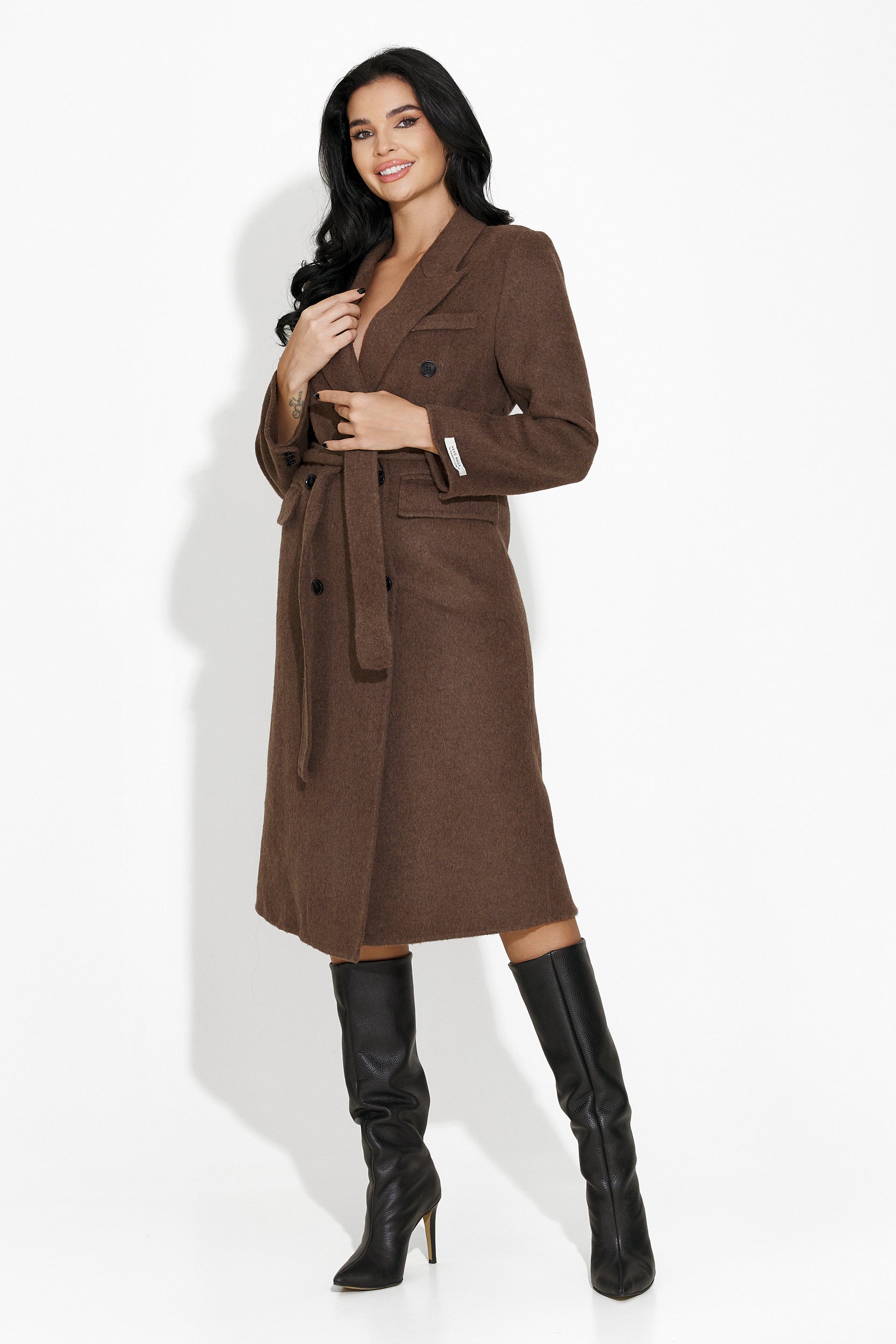 Manteau femme élégant marron Ardela Bogas