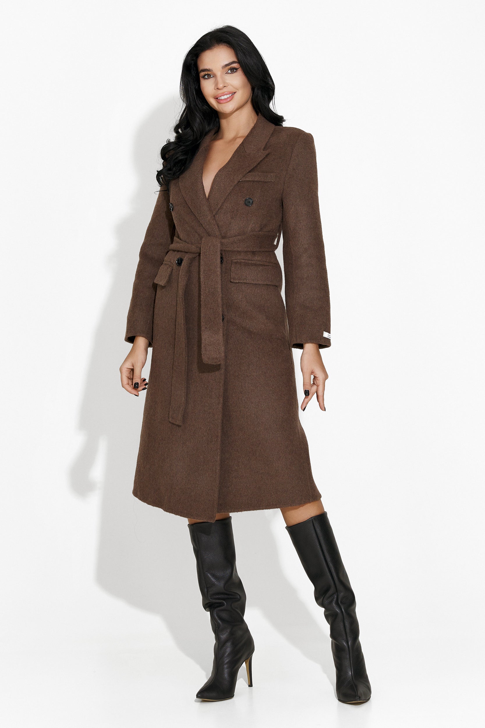 Manteau femme élégant marron Ardela Bogas