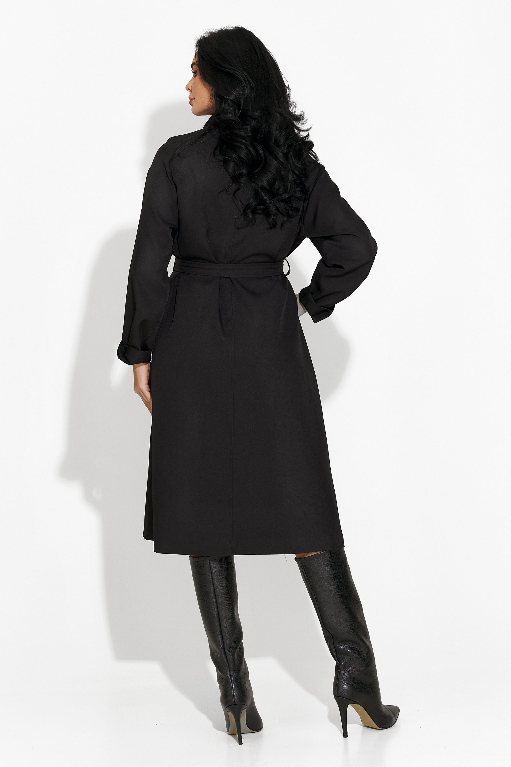 Manteau femme élégant noir Caroline Bogas