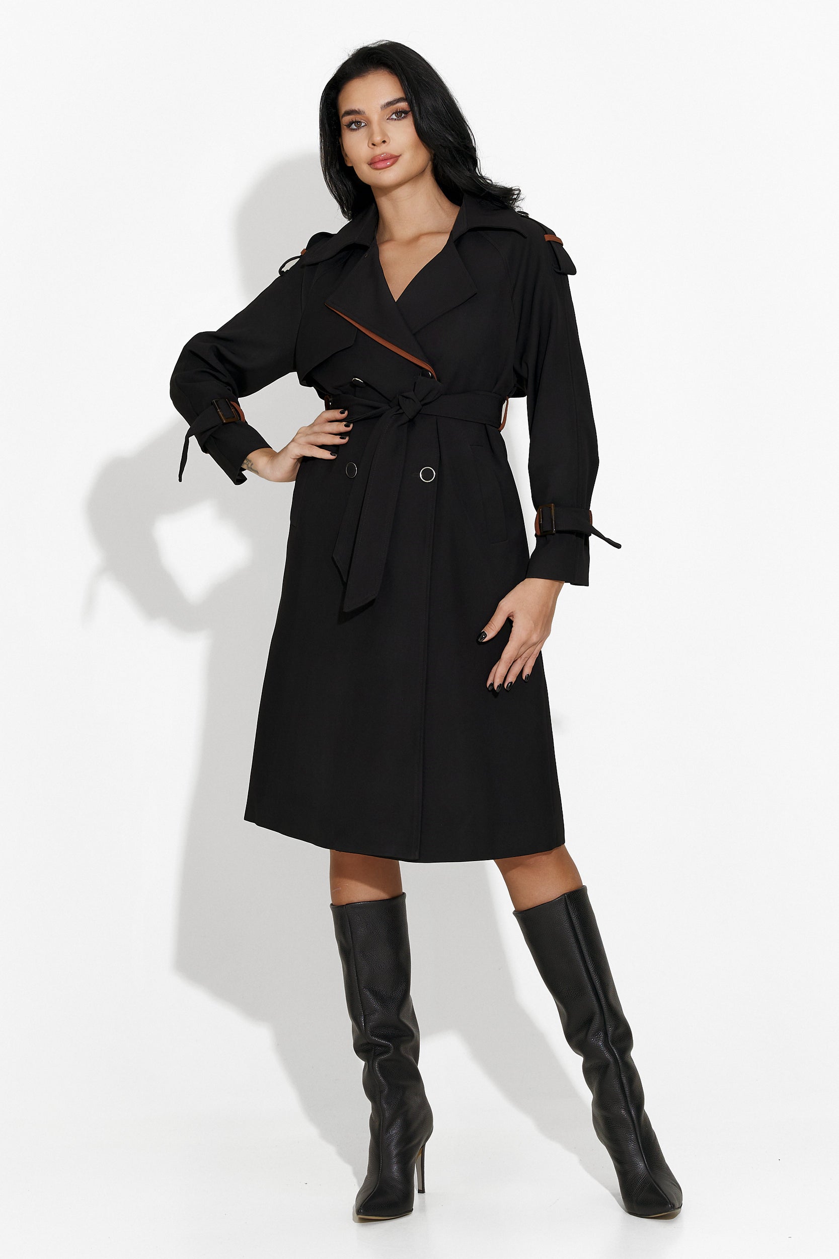 Manteau femme élégant noir Kasie Bogas