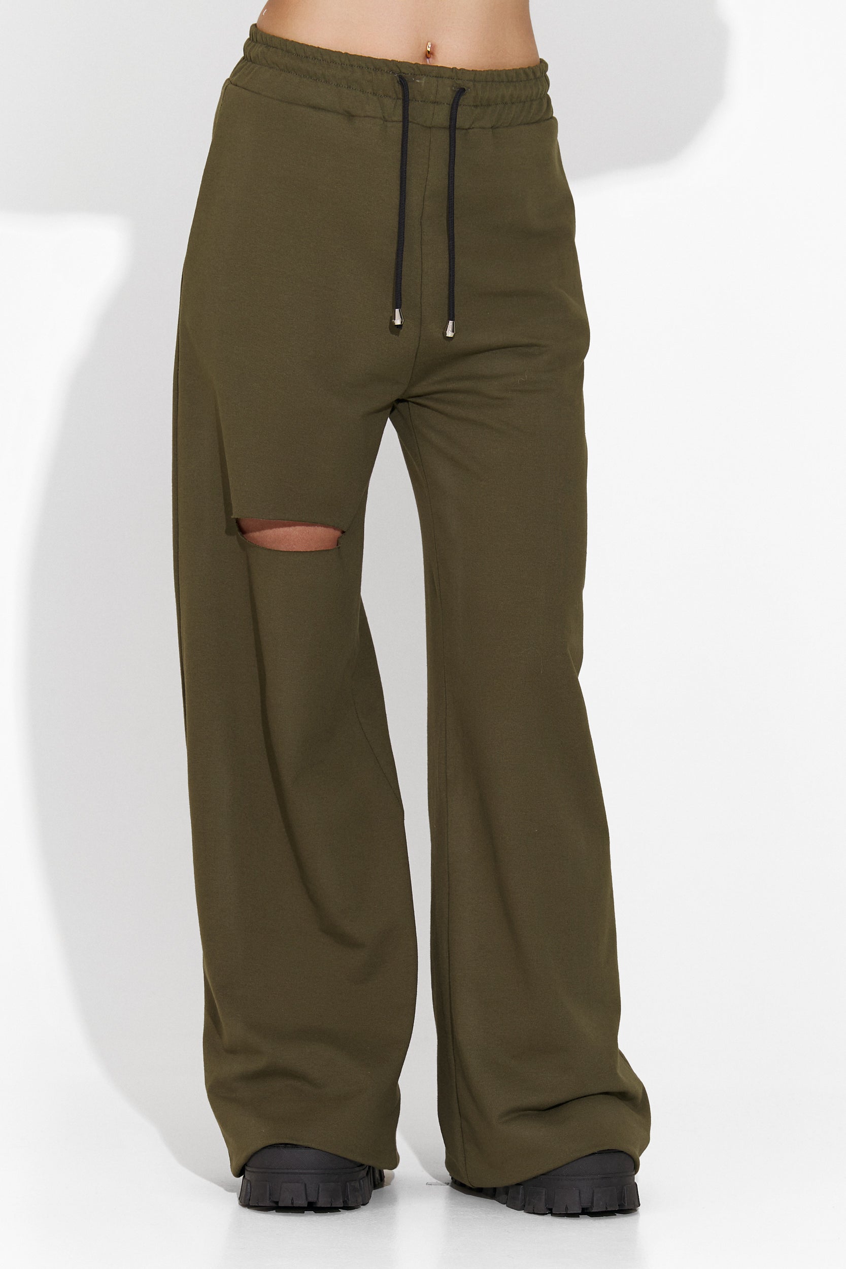 Damenhose casual khaki Enela Bogas