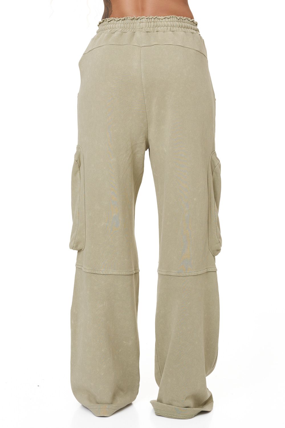 Ladies casual khaki Menila Bogas trousers