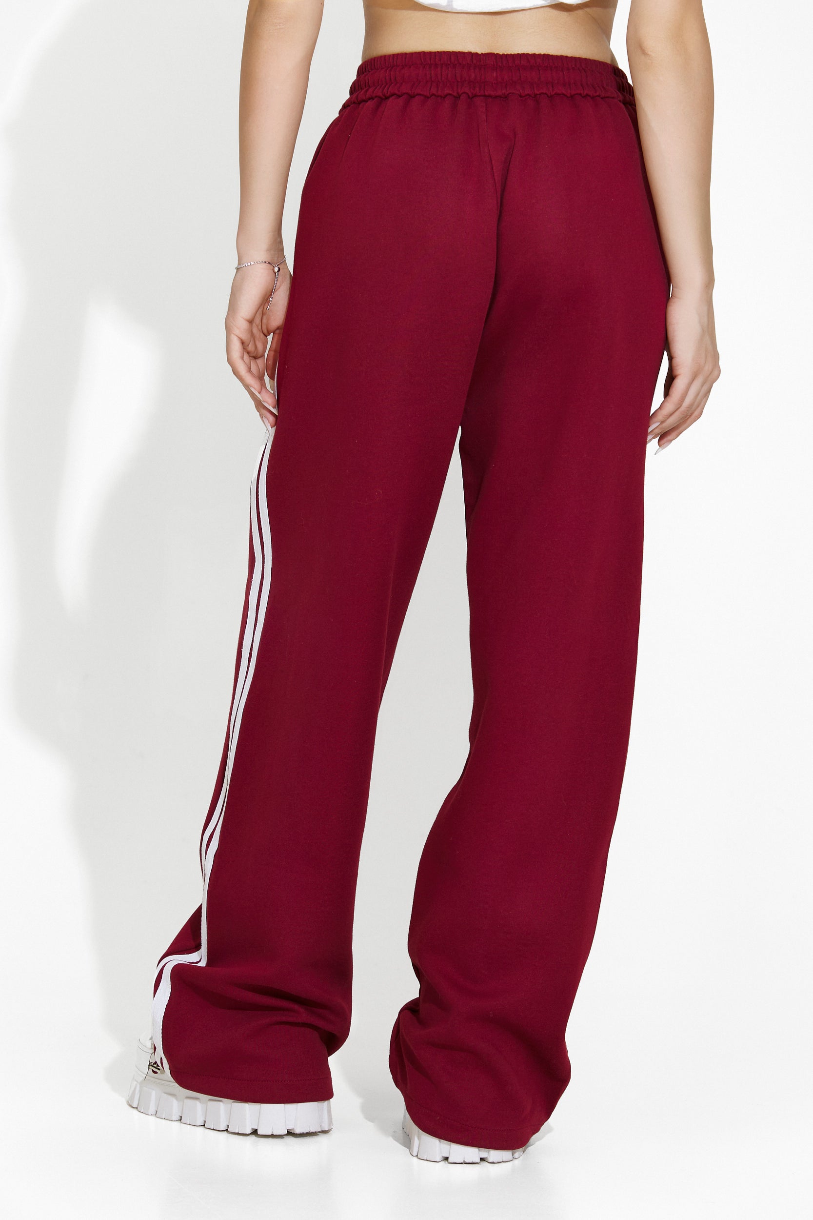 Pantaloni dame casual bordeaux Isora Bogas