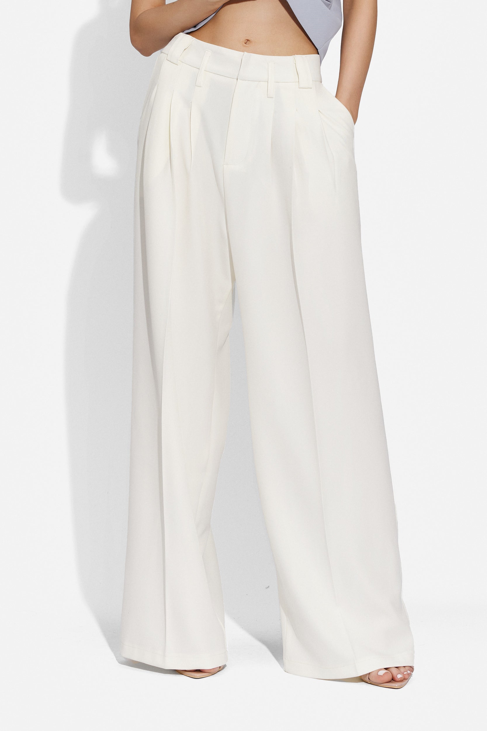 Ladies' white elegant trousers Pantsy Bogas