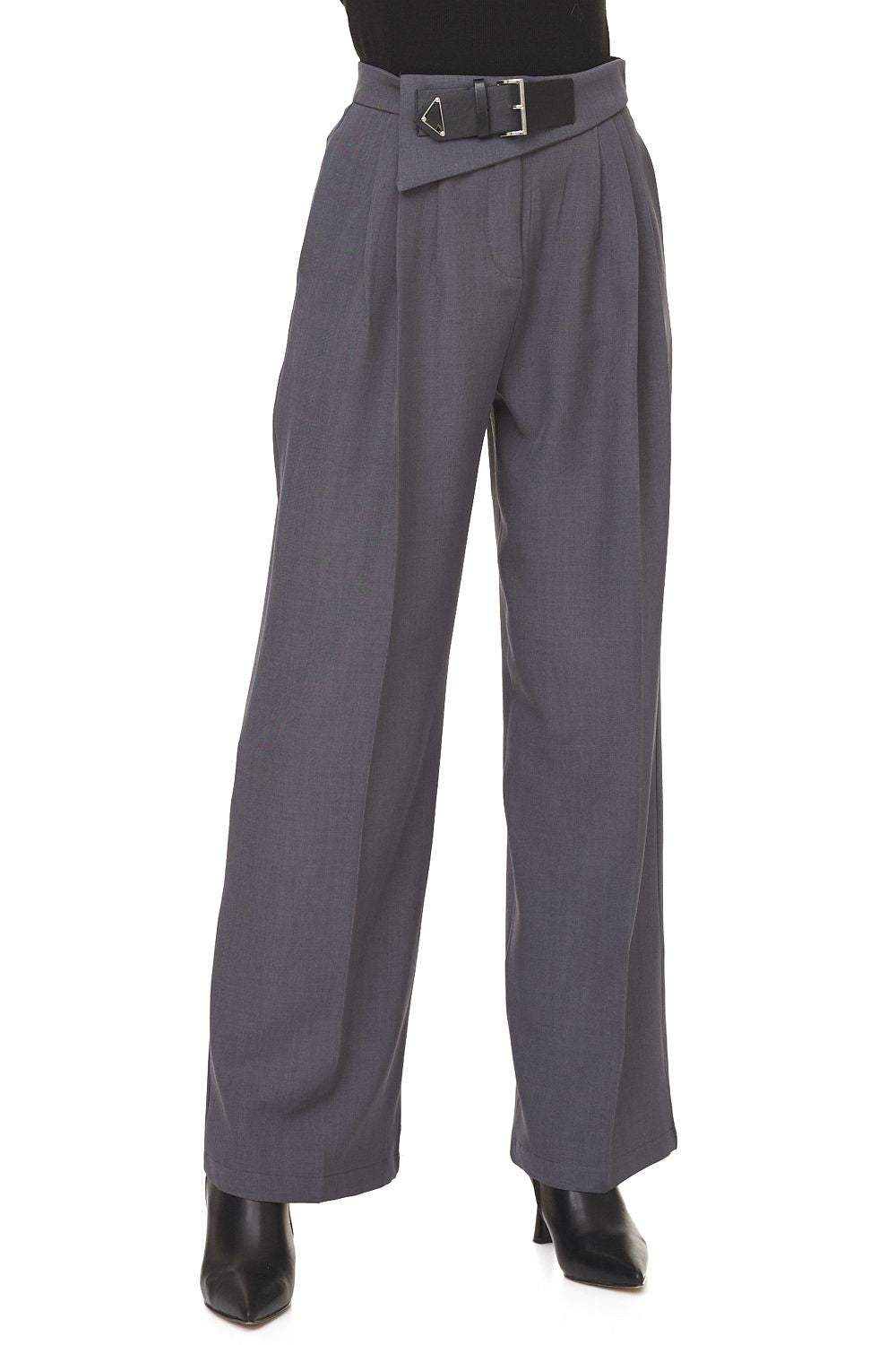 Ladies' smart trousers grey Mety Bogas