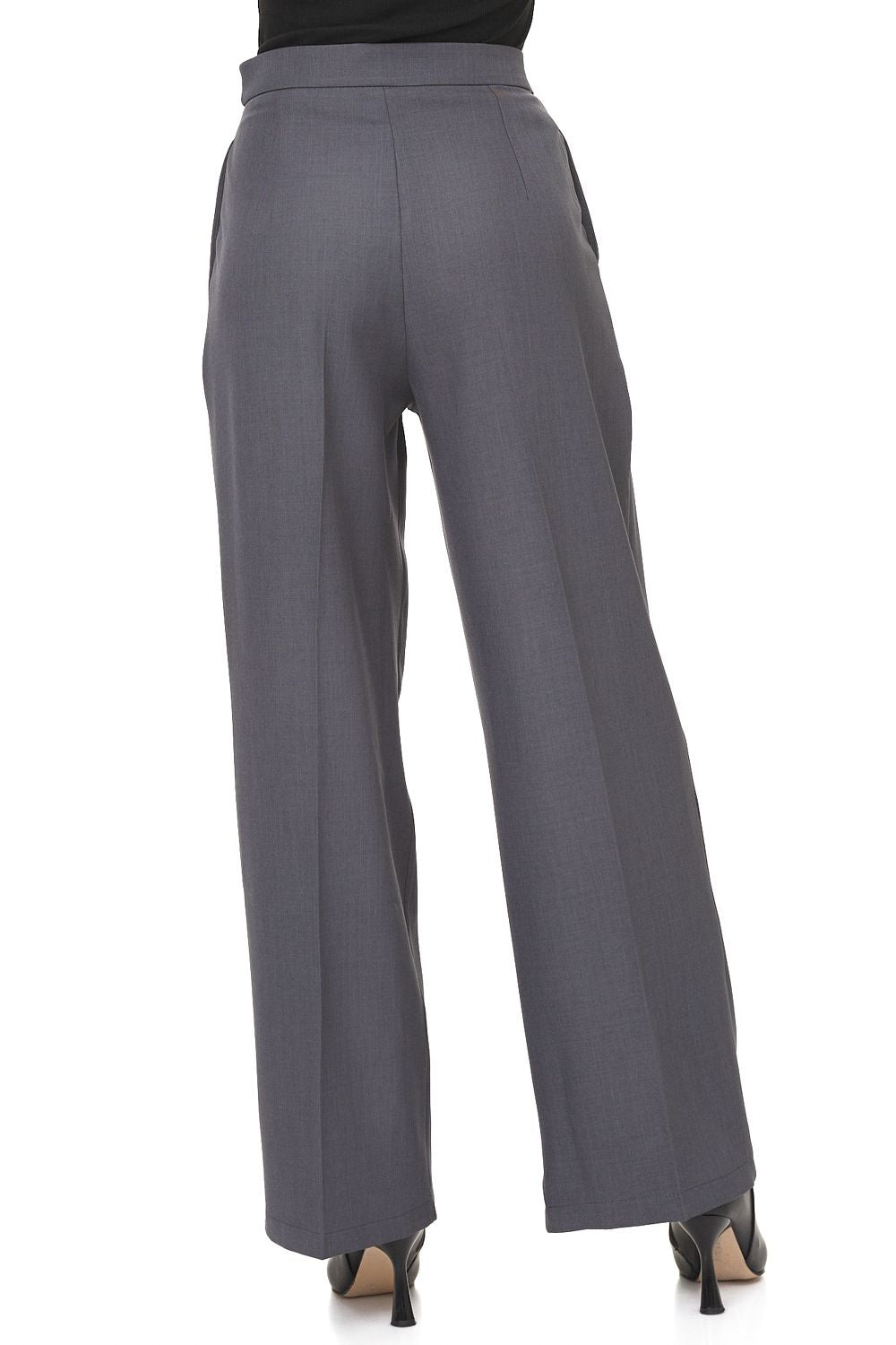 Ladies' smart trousers grey Mety Bogas