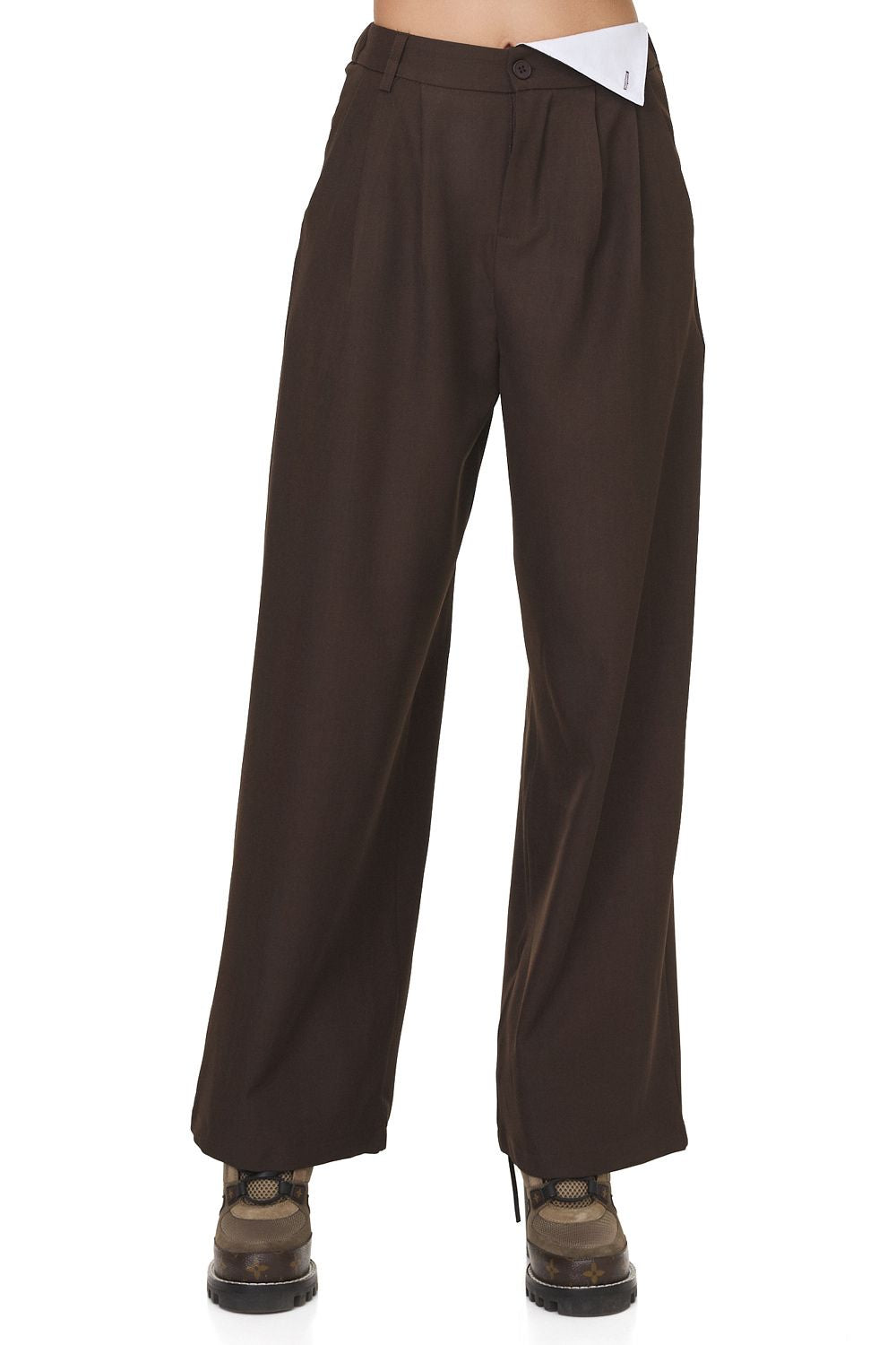 Lastisa Bogas brown elegant ladies trousers