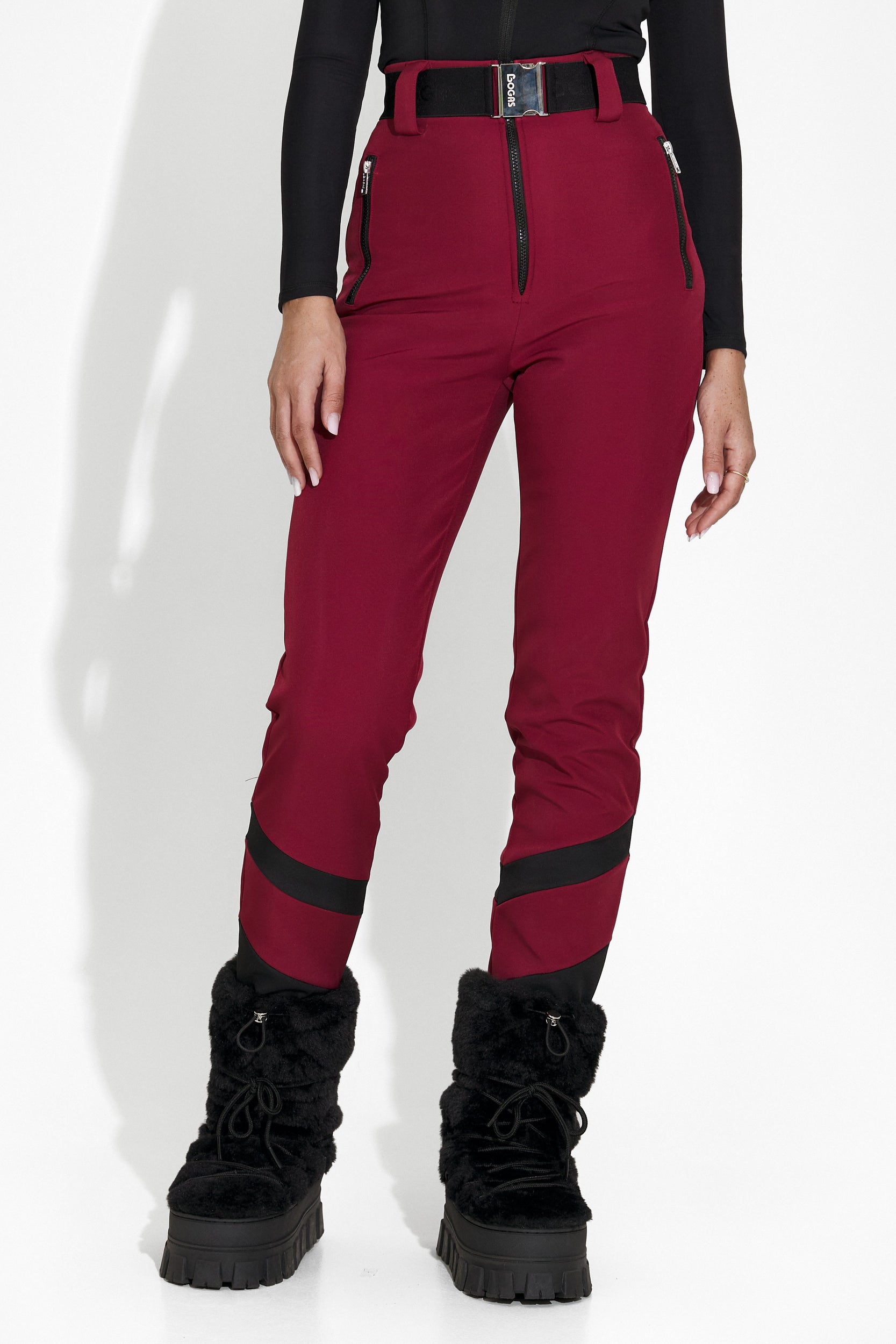 Burgundy ski pants for women Lorya Bogas