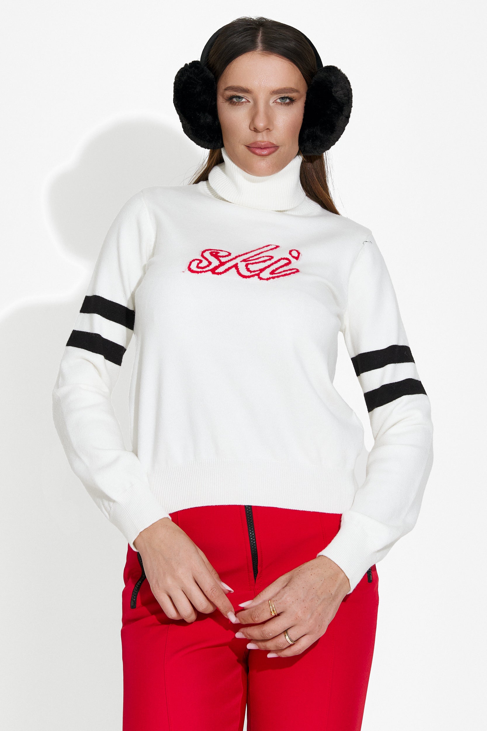 Pullover da donna casual bianco Suena Bogas