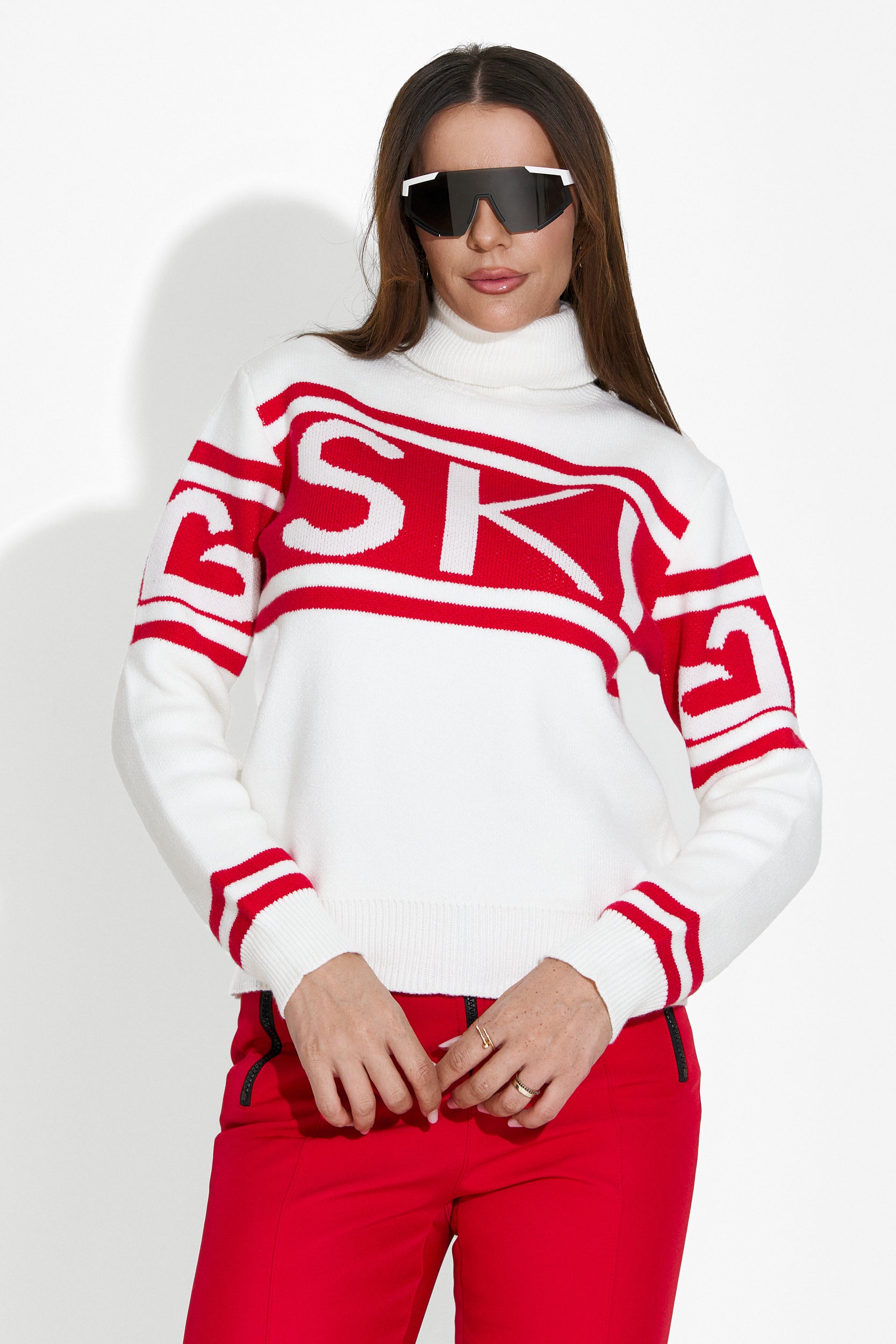 Pullover Ski rosu Bogas