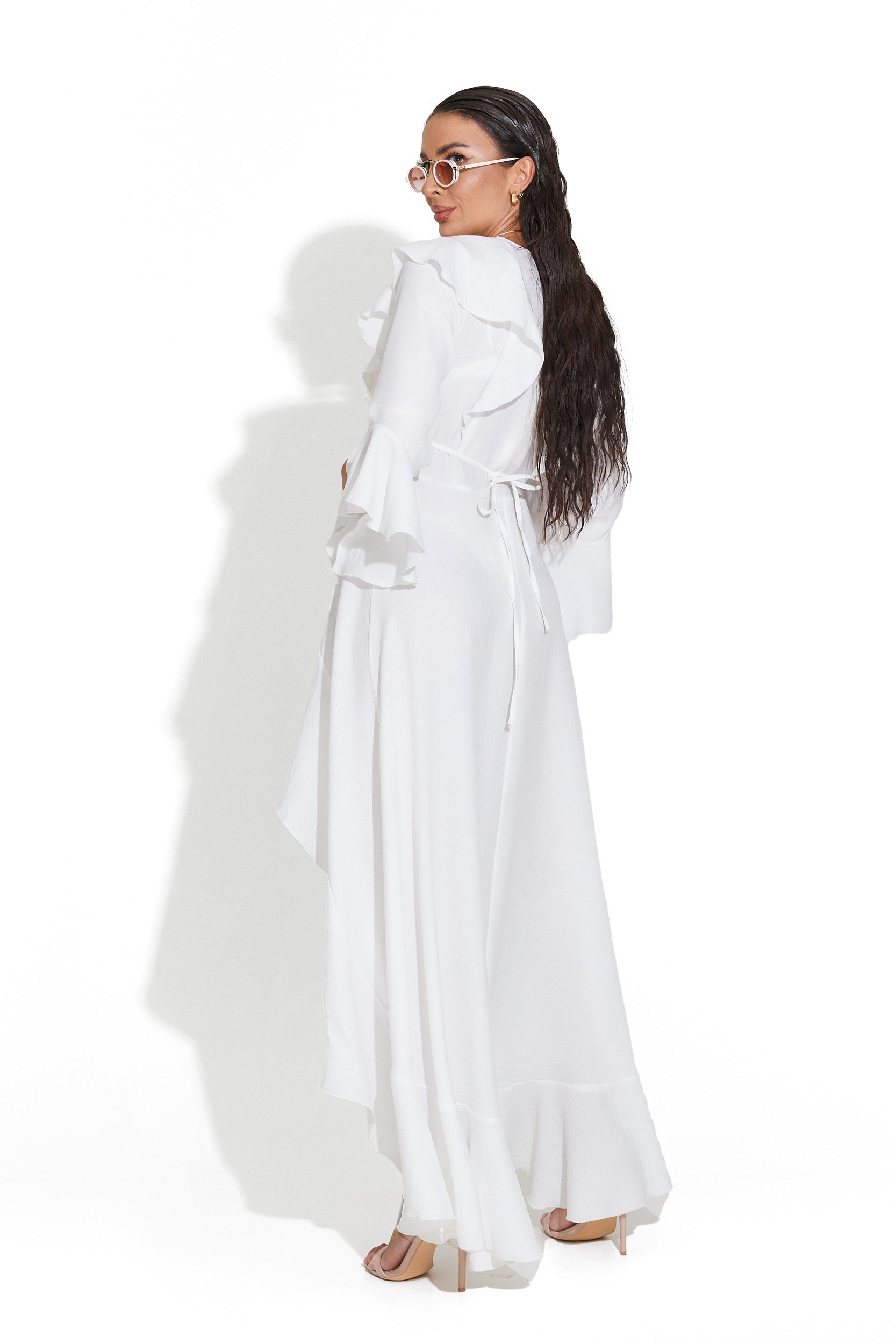 White casual dress for women Azara Bogas