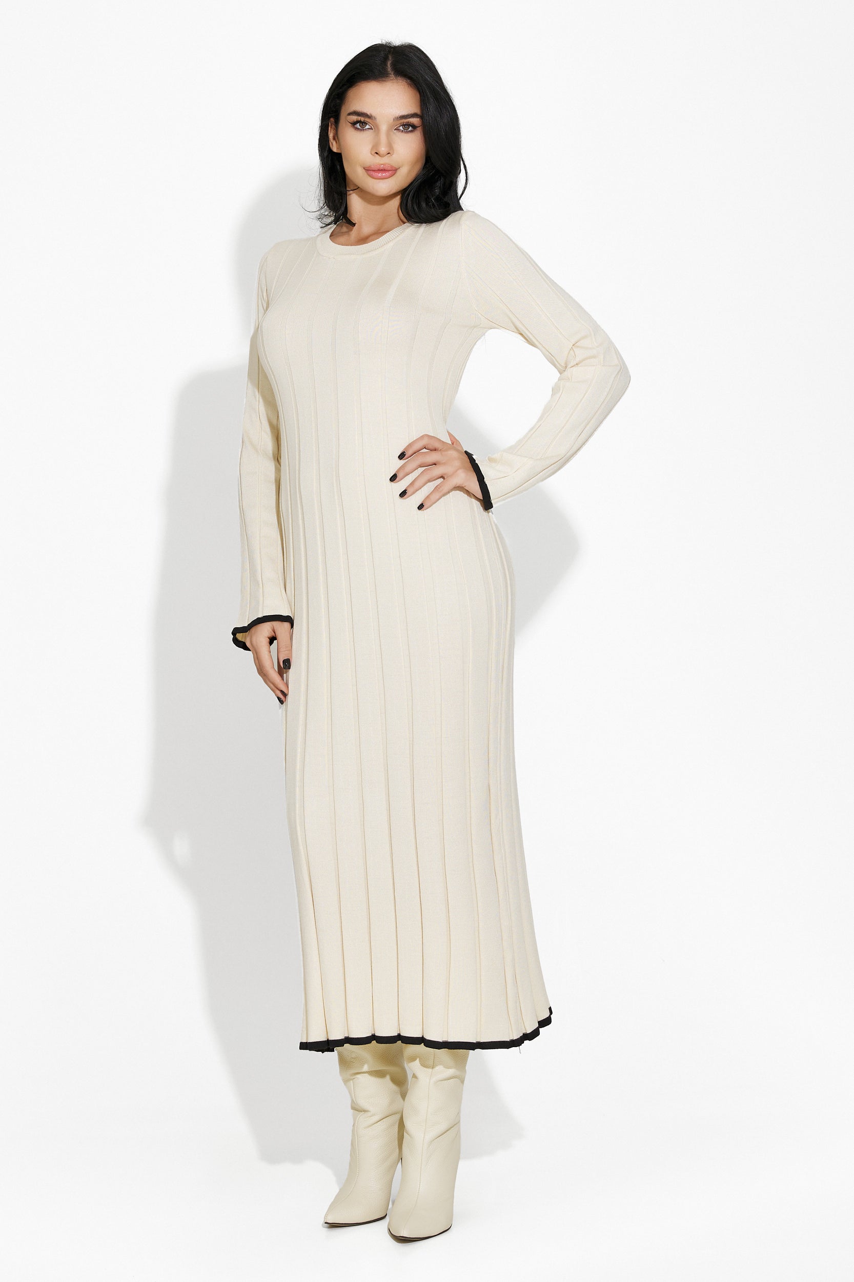 Rochie dama longa casual beige Madisin Bogas