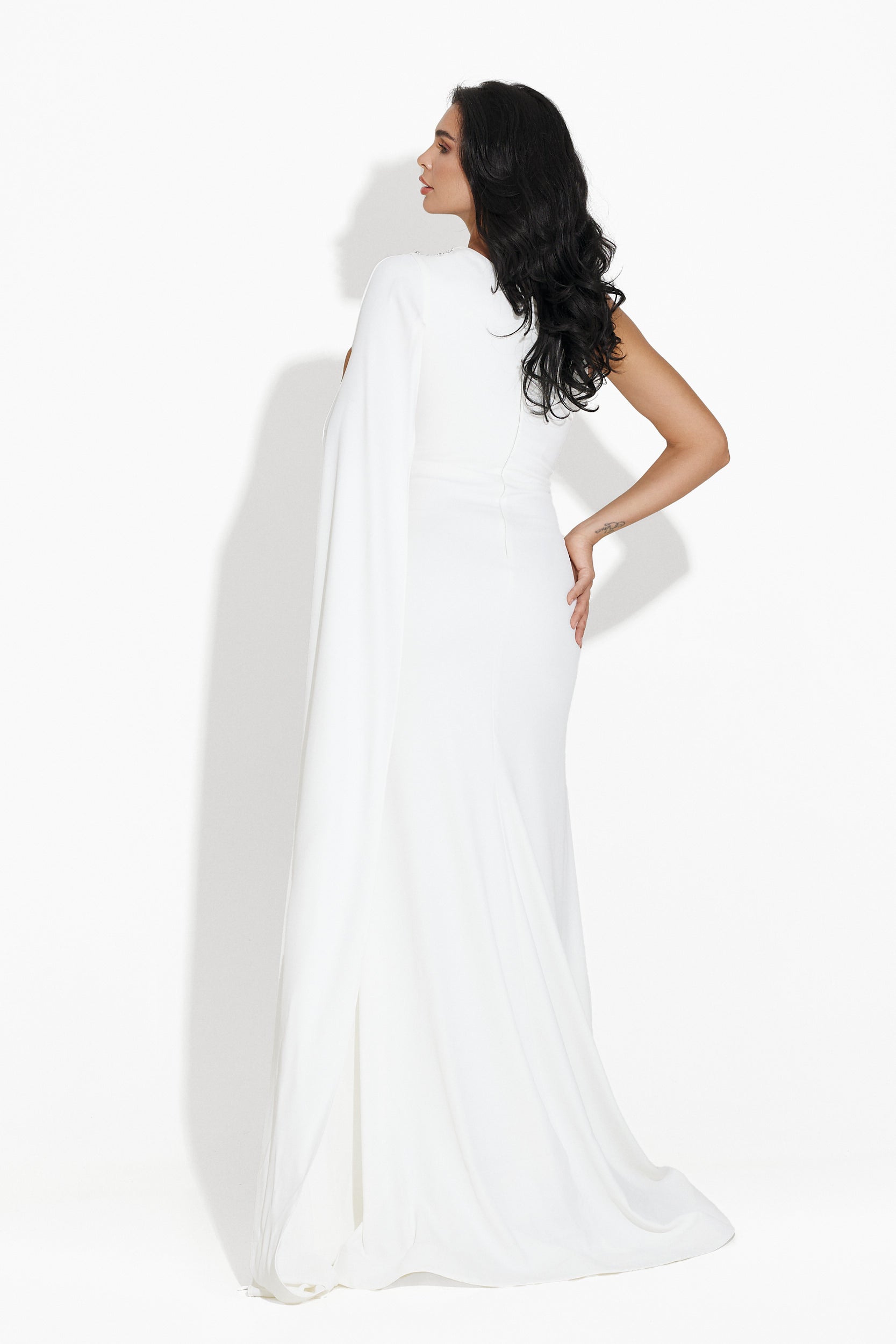 Long white dress for women Advika Bogas