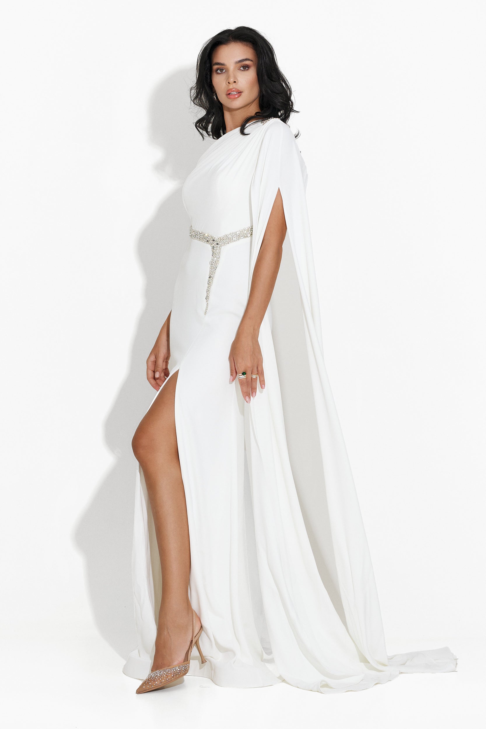 Long white dress for women Advika Bogas