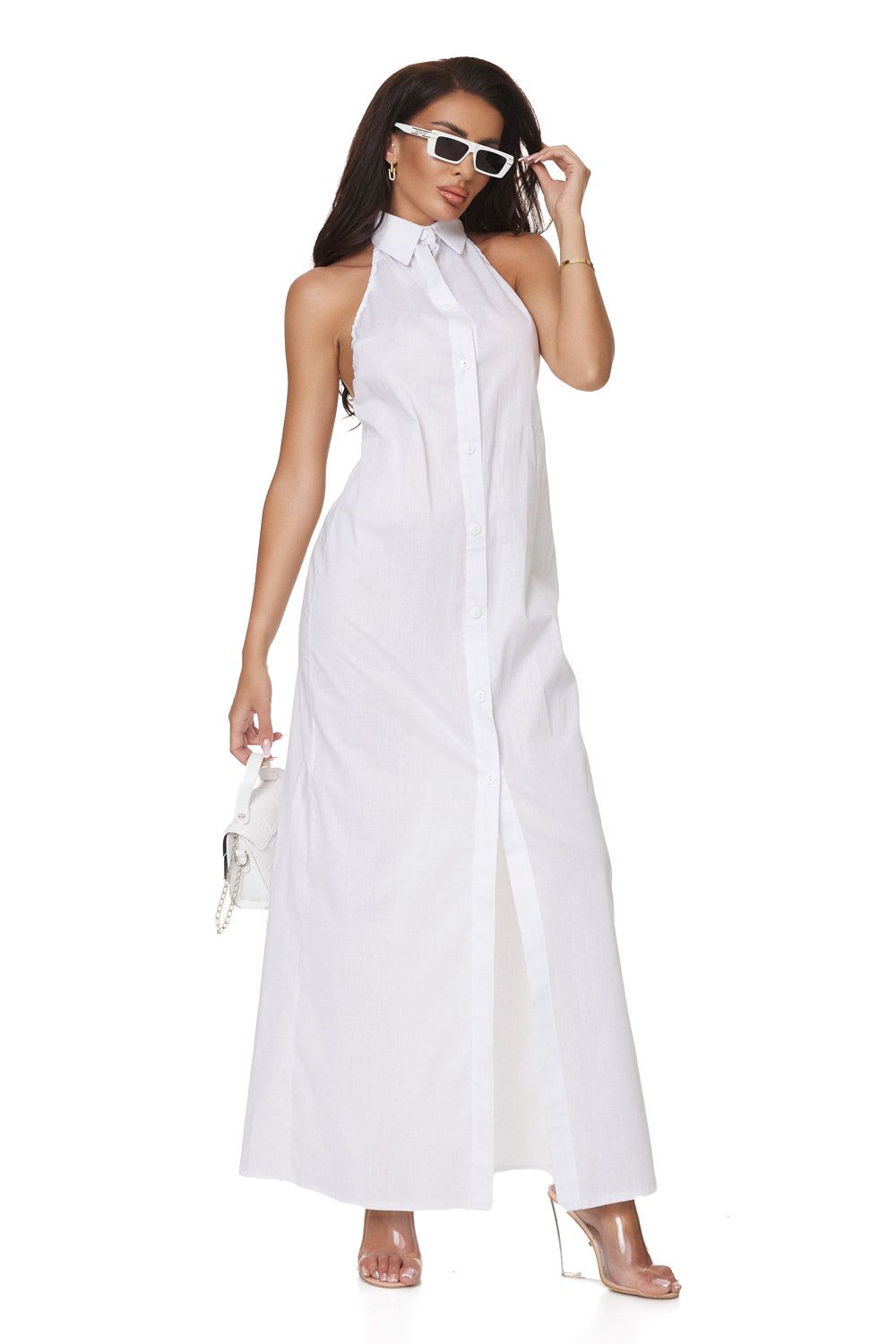 Long white dress for women Belysa Bogas