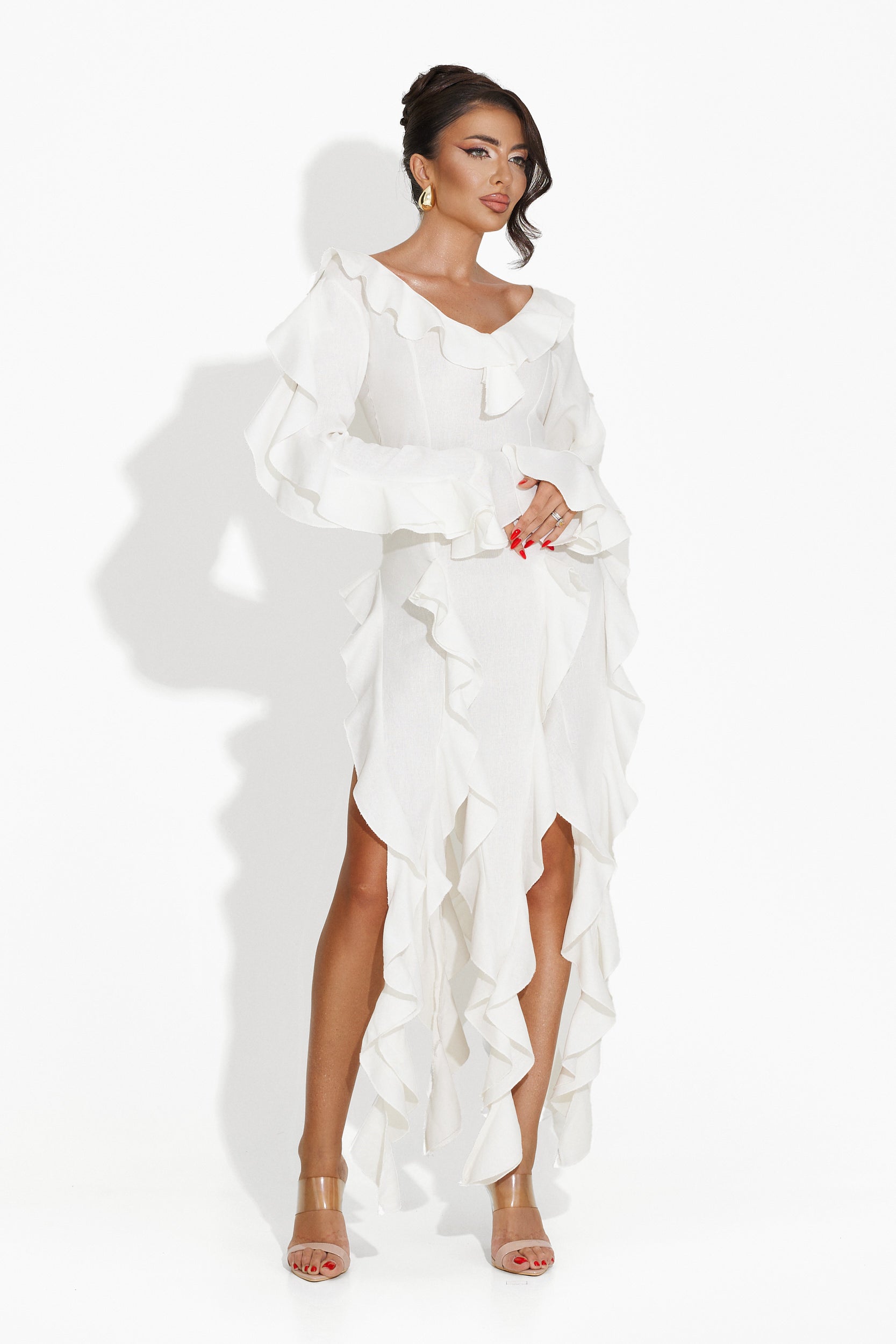 Robe longue blanche femme Hadria Bogas