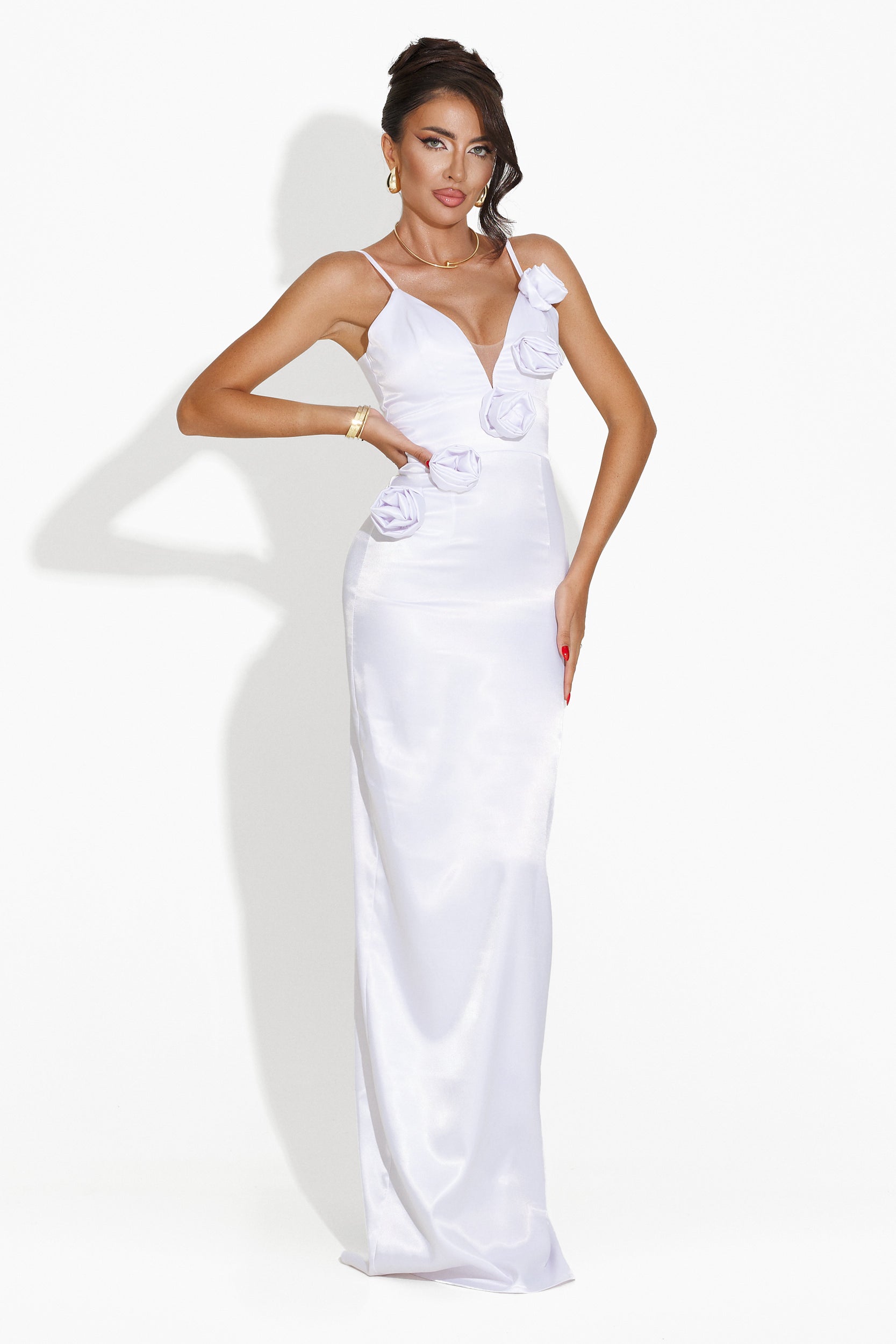 Long white dress for women Karmia Bogas