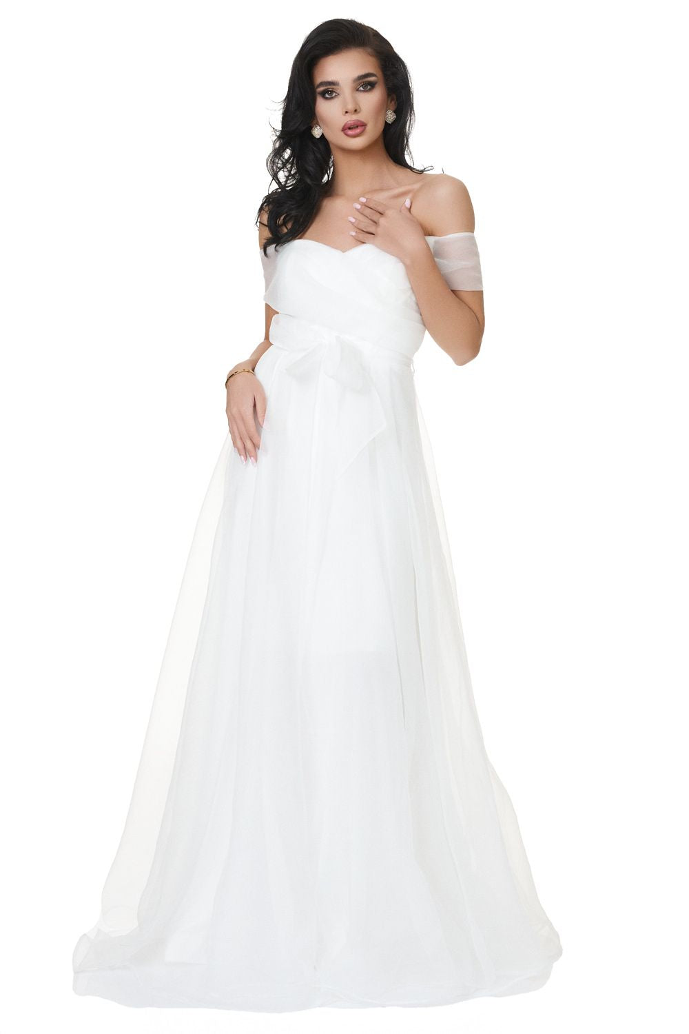 Ponamisona Bogas long white dress for ladies