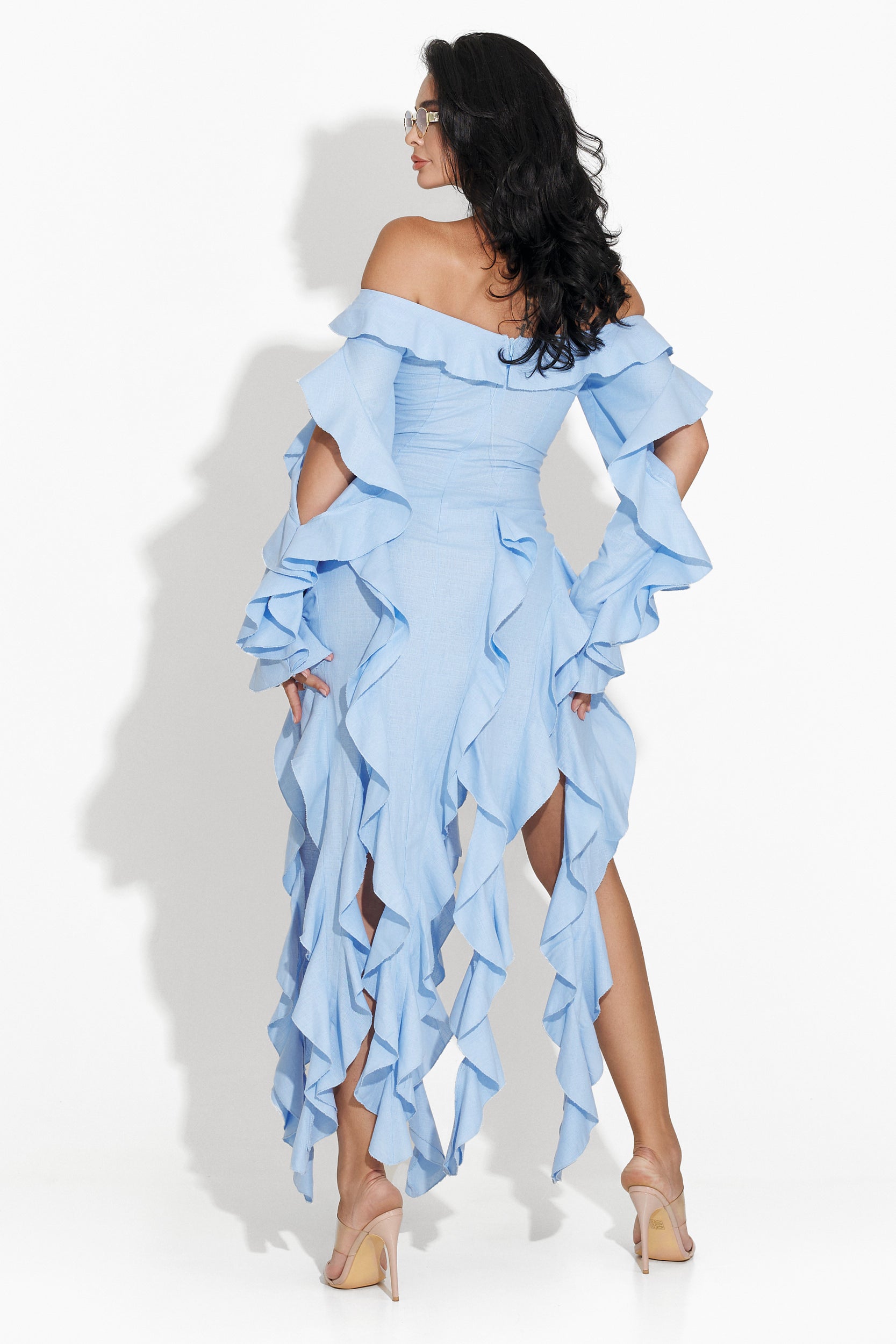 Robe longue femme bleue Hadria Bogas