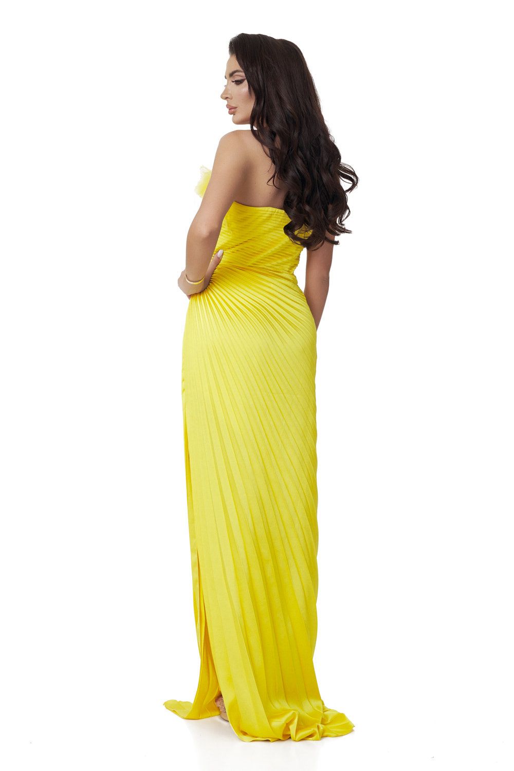 Yellow long dress for women Eleftheria Bogas