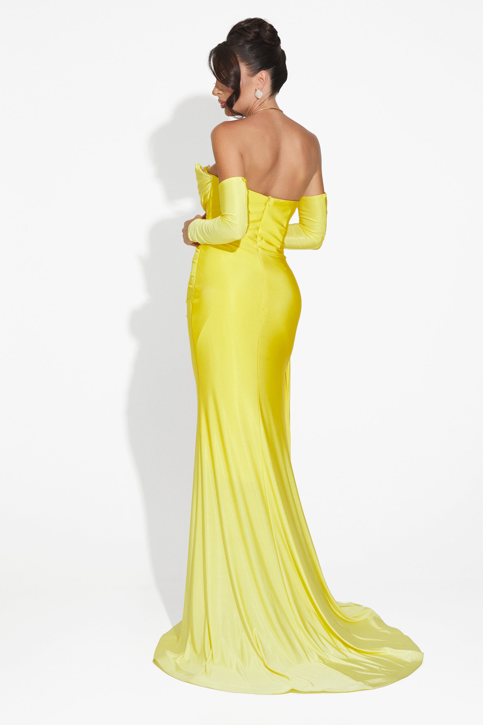 Robe longue femme jaune Evimea Bogas