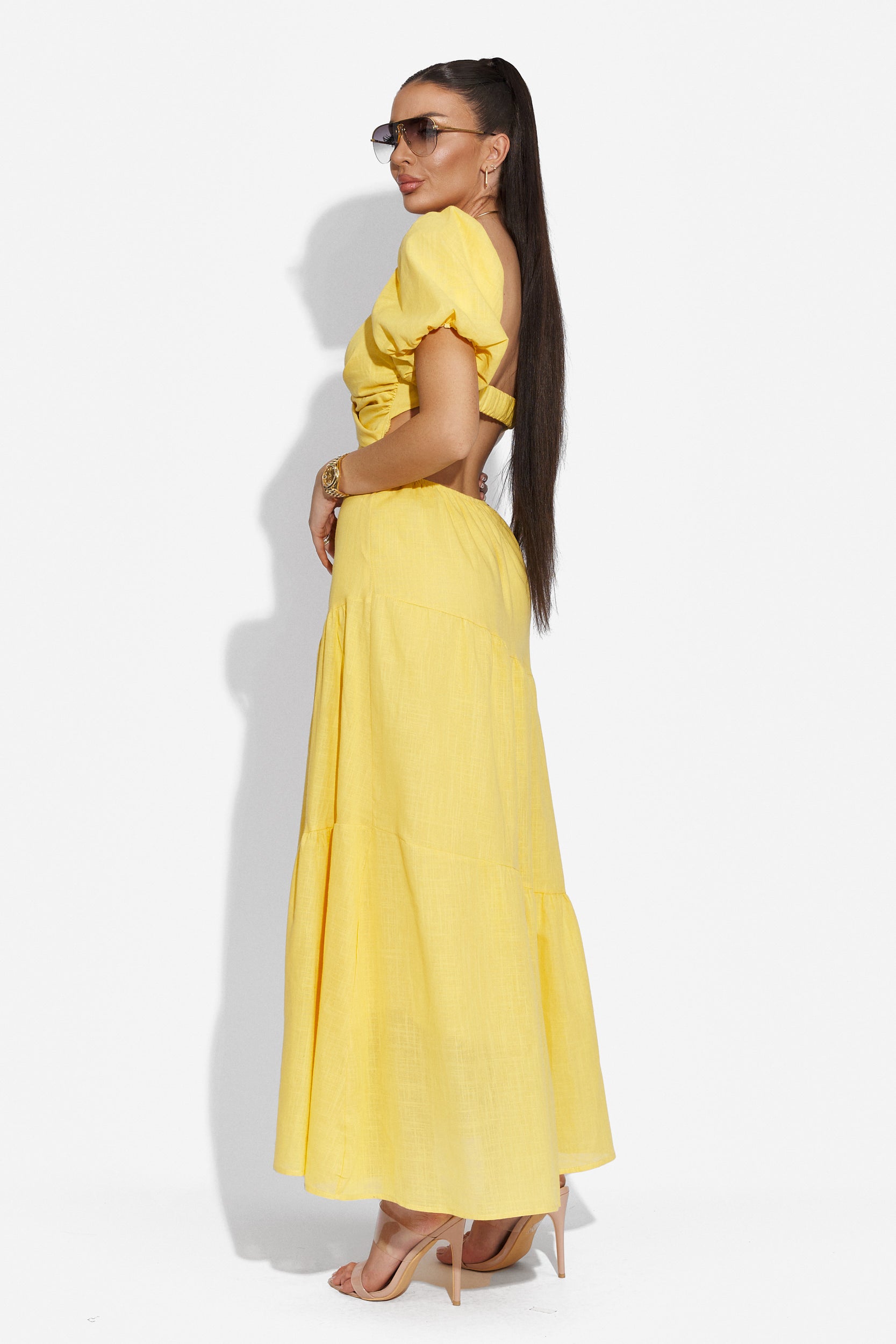 Mosysca Bogas yellow long dress for ladies