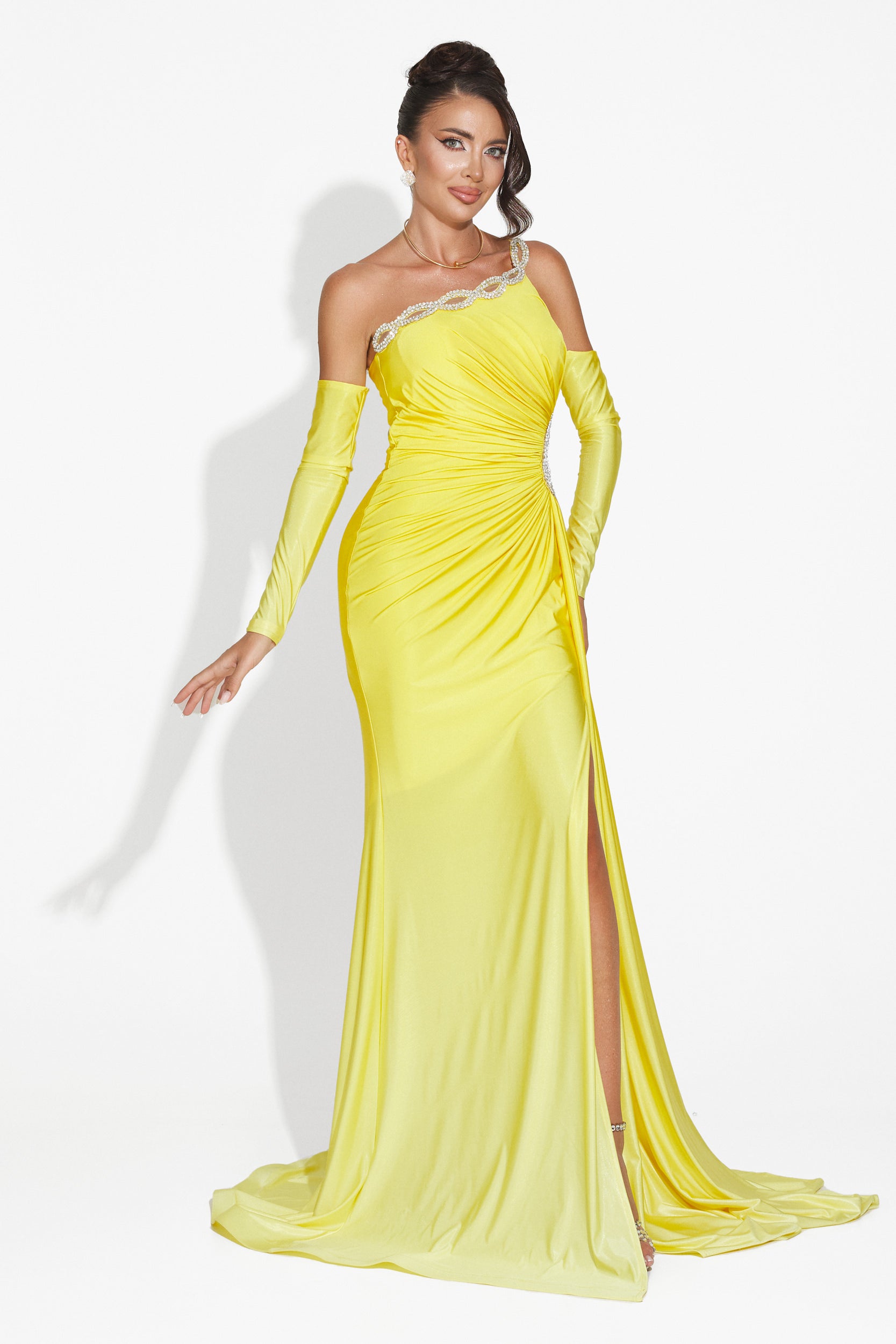 Long yellow dress for women Noelia Bogas